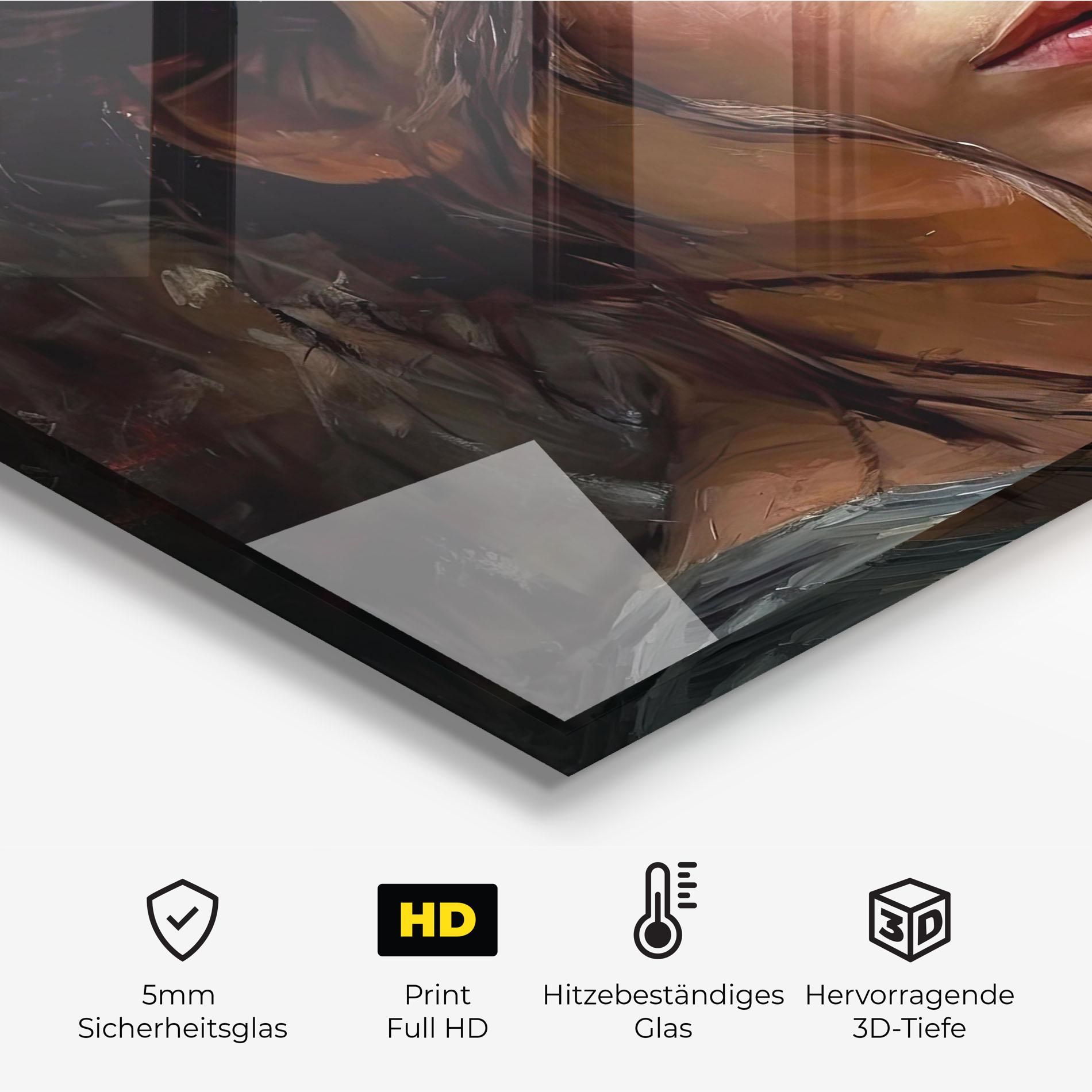 Closeup Impasto Portrait mockup 2