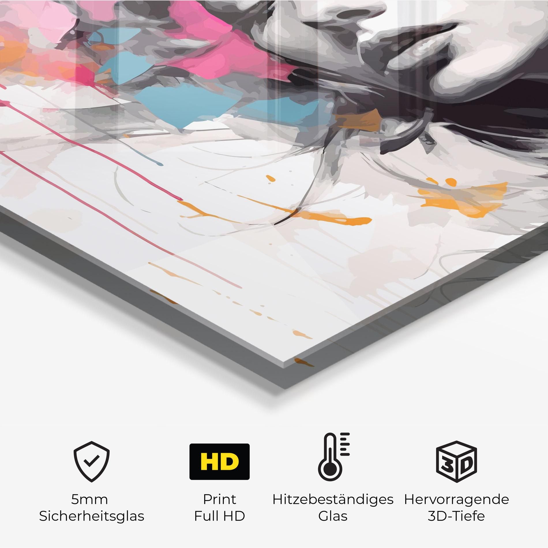 Colorful Flower Portrait mockup 2