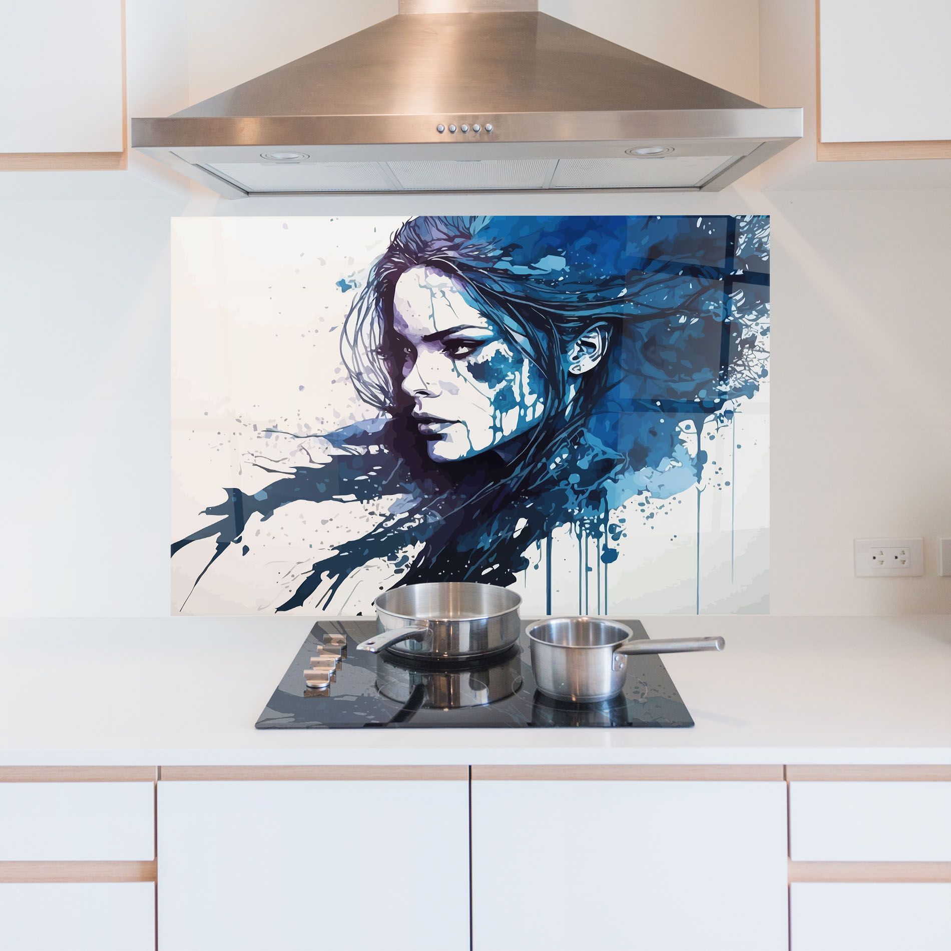 Blue Hair Portrait mockup 5