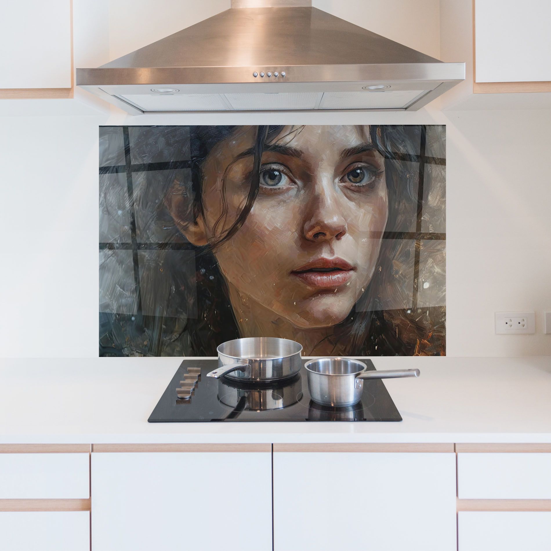 Closeup Darkhaired Woman mockup 5