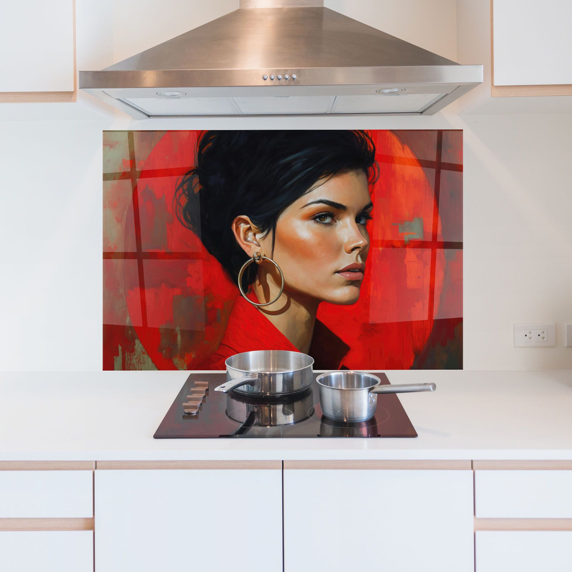 Hoop Earrings Woman mockup 5