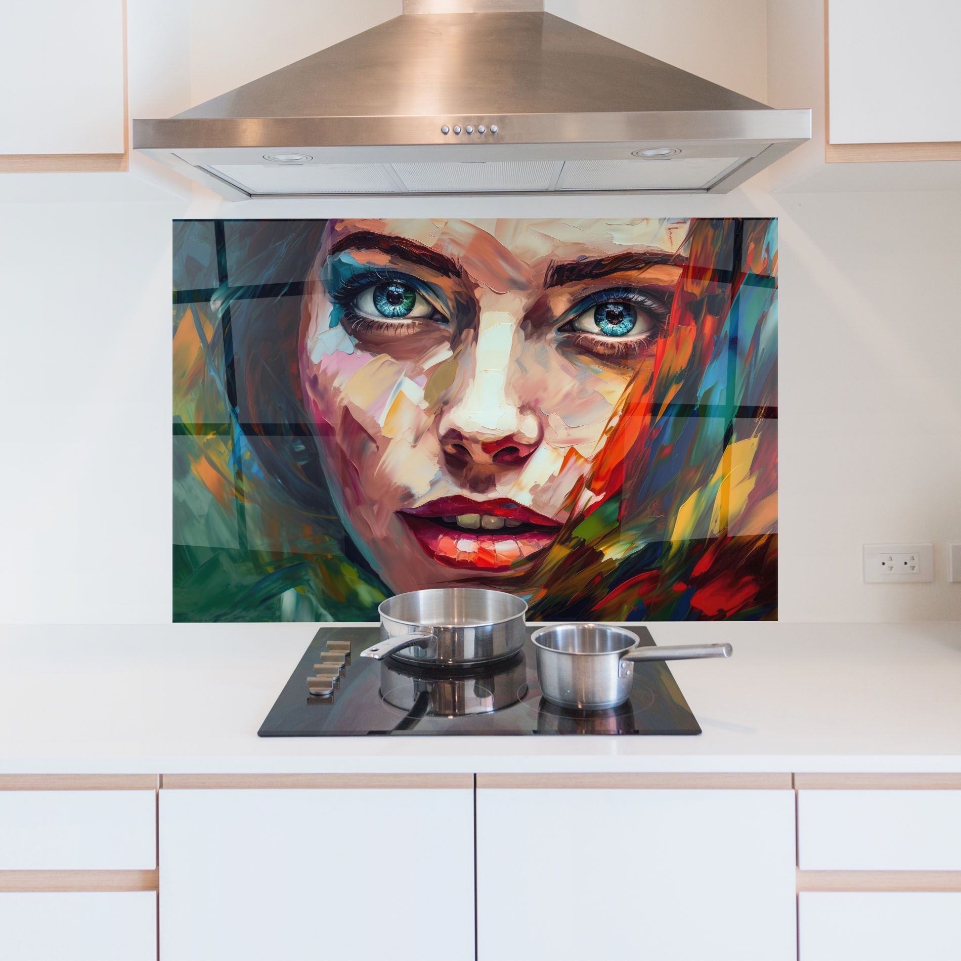 Intense Blue Eyes Woman mockup 5