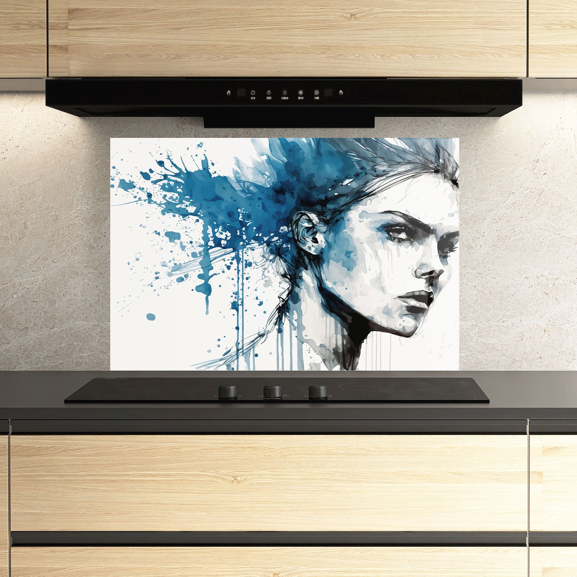 Blue Splash Portrait mockup 3