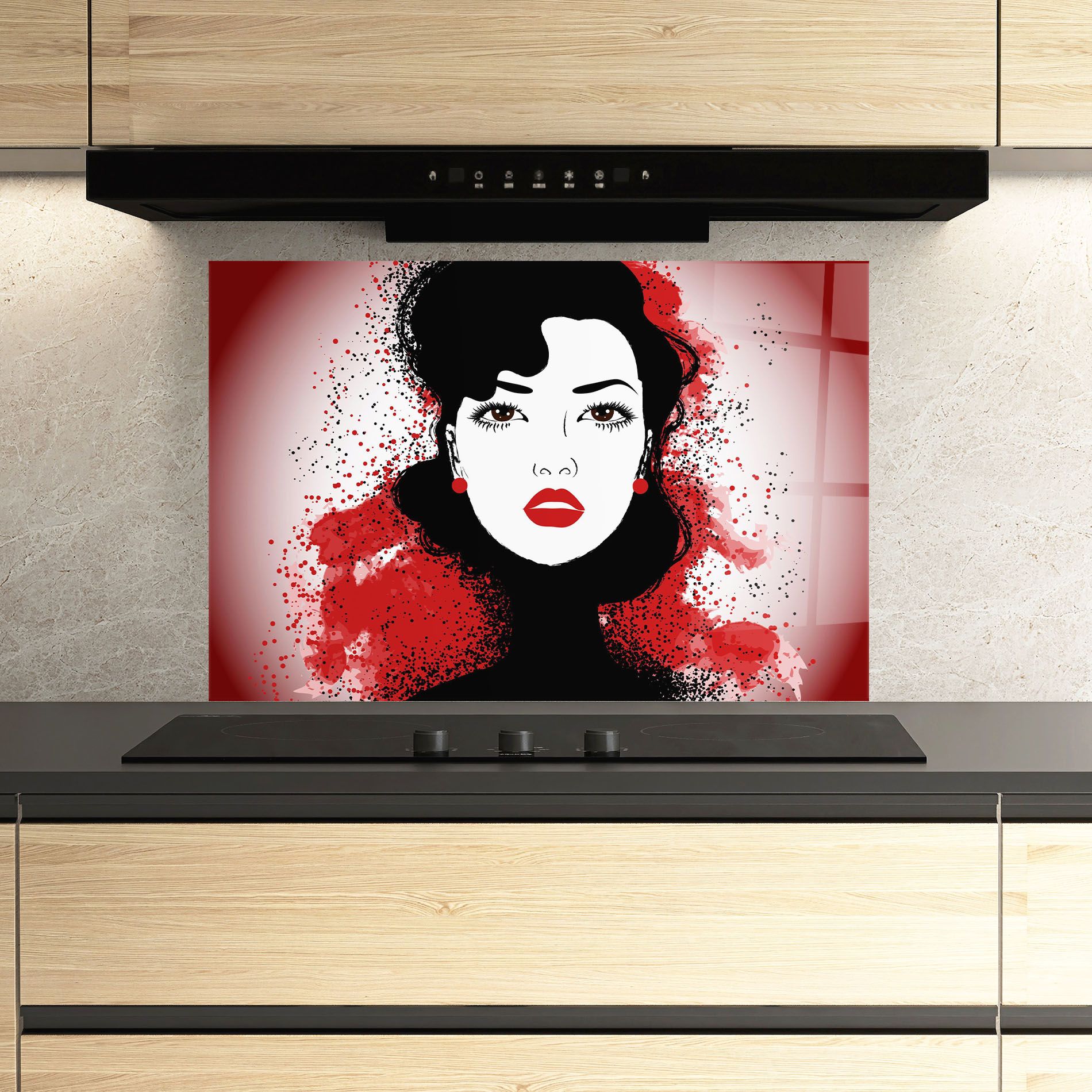 Cherry Woman Portrait mockup 3