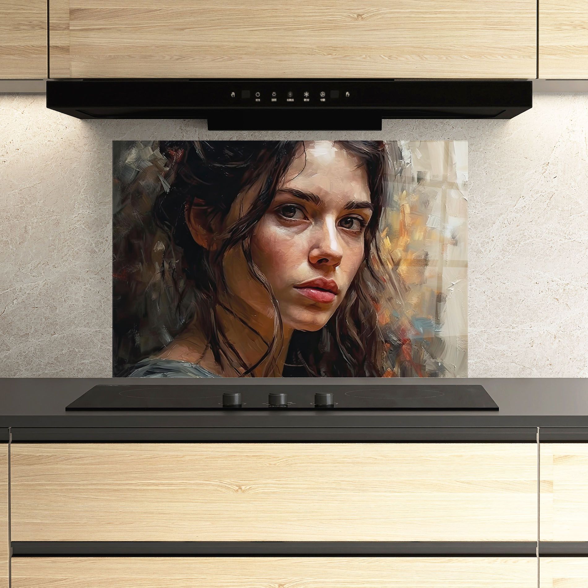 Closeup Impasto Portrait mockup 3