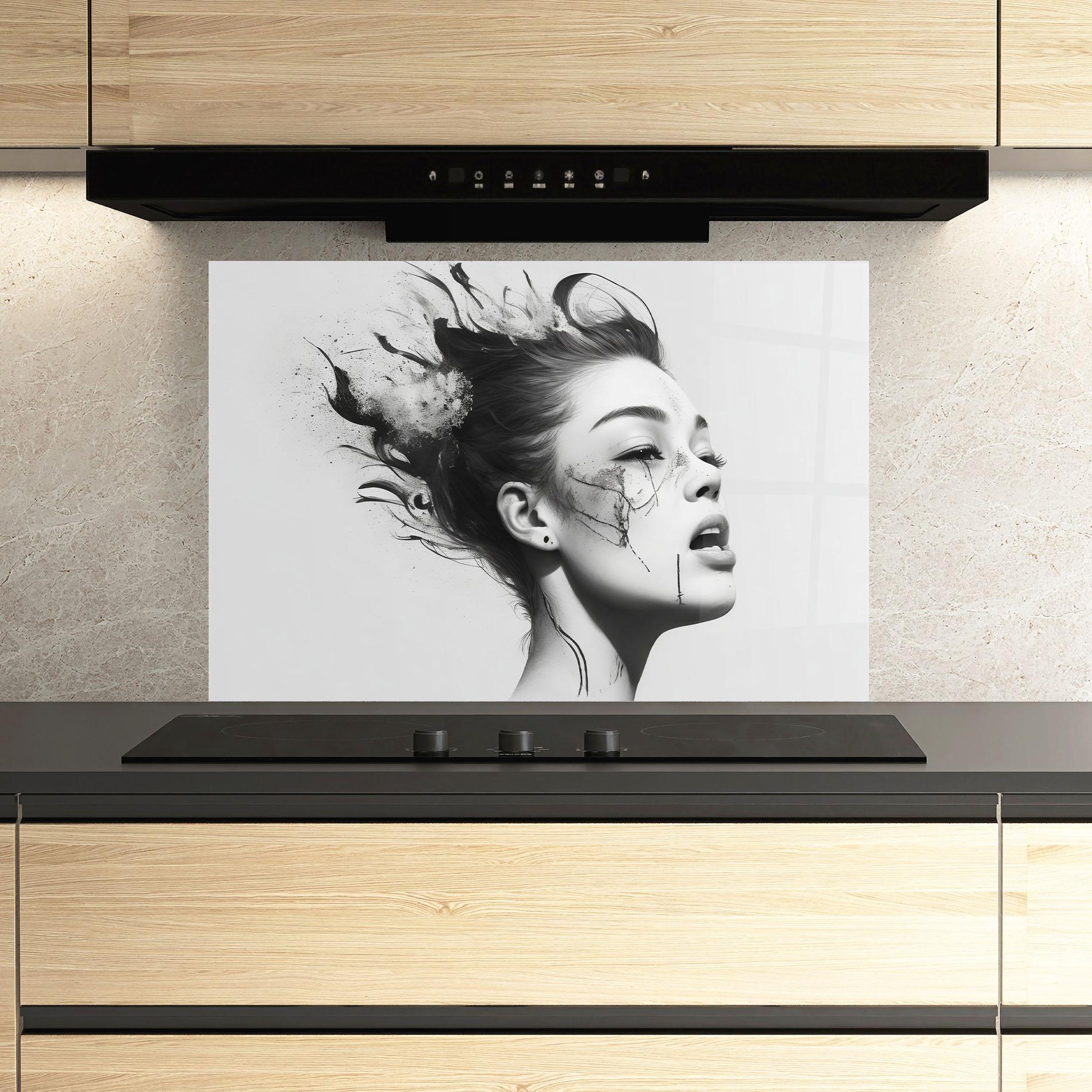 Küchenrückwand Glas Freedom mockup 3