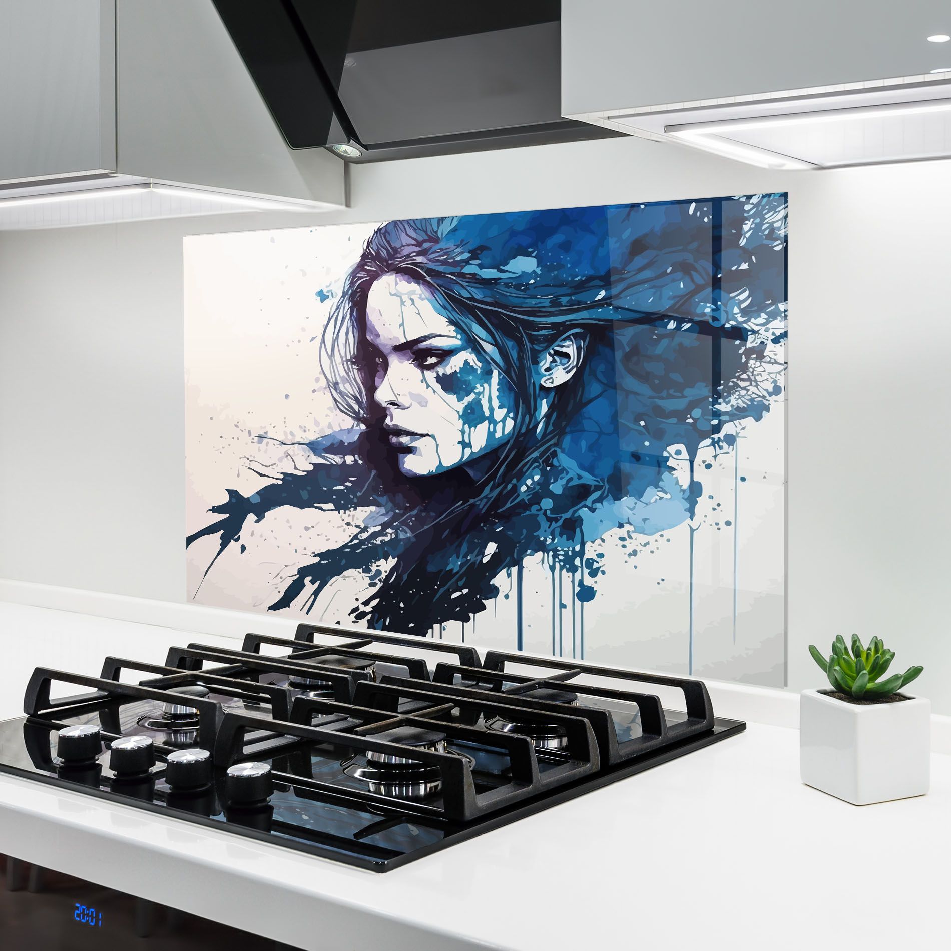 Blue Hair Portrait mockup 6