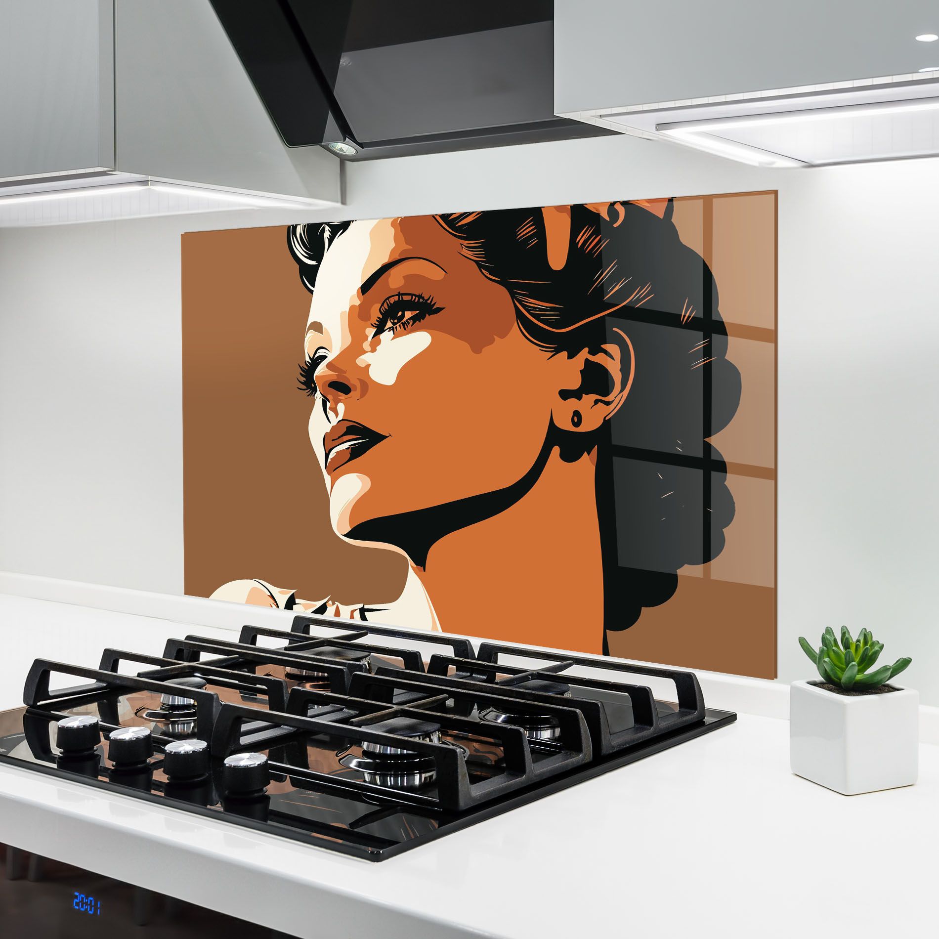 Brown Portrait Lady mockup 6