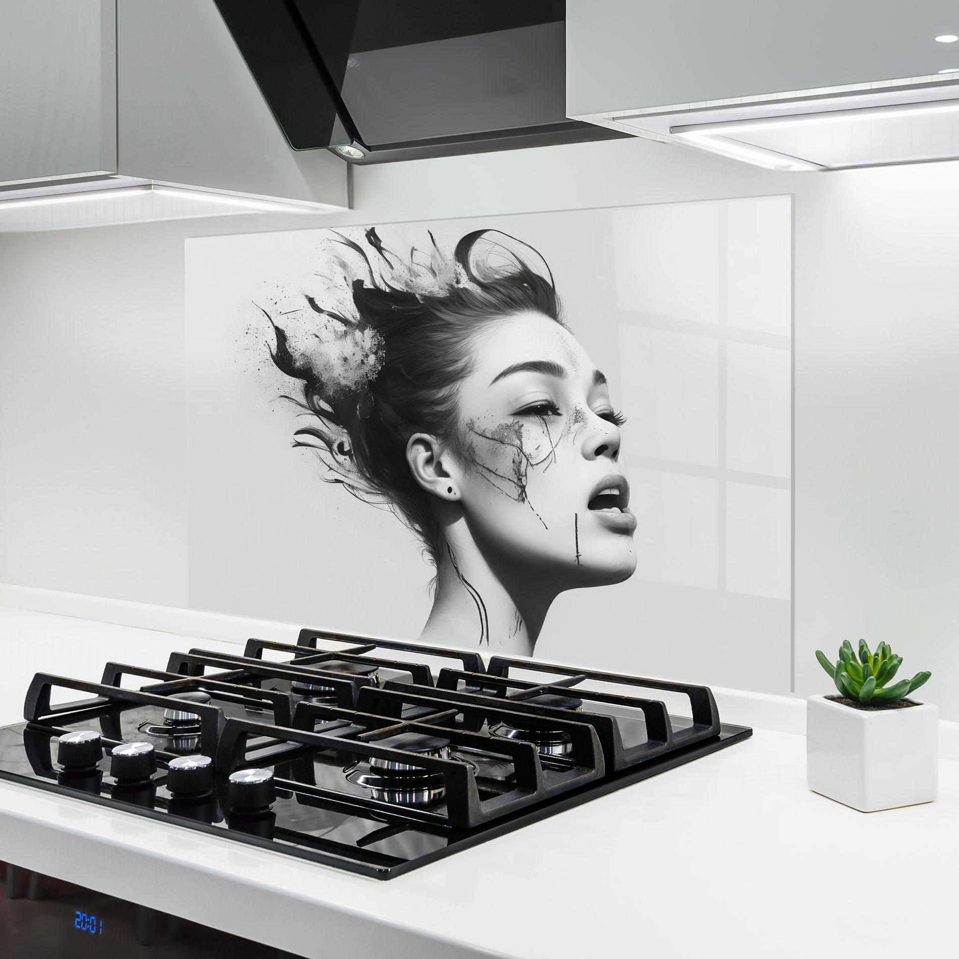 Küchenrückwand Glas Freedom mockup 6