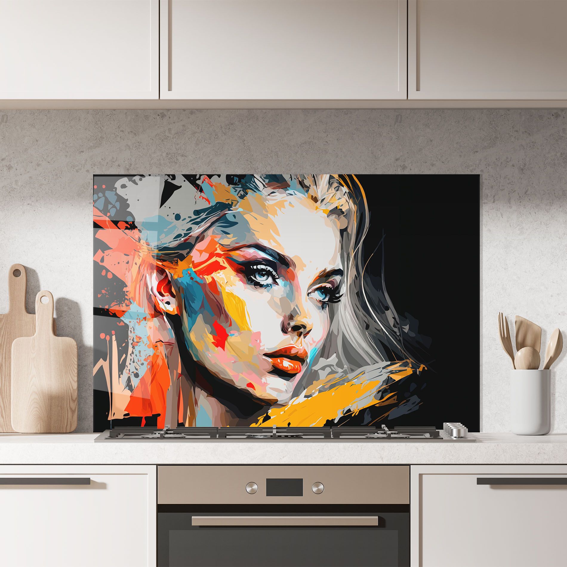 Blue Eye Face mockup 7