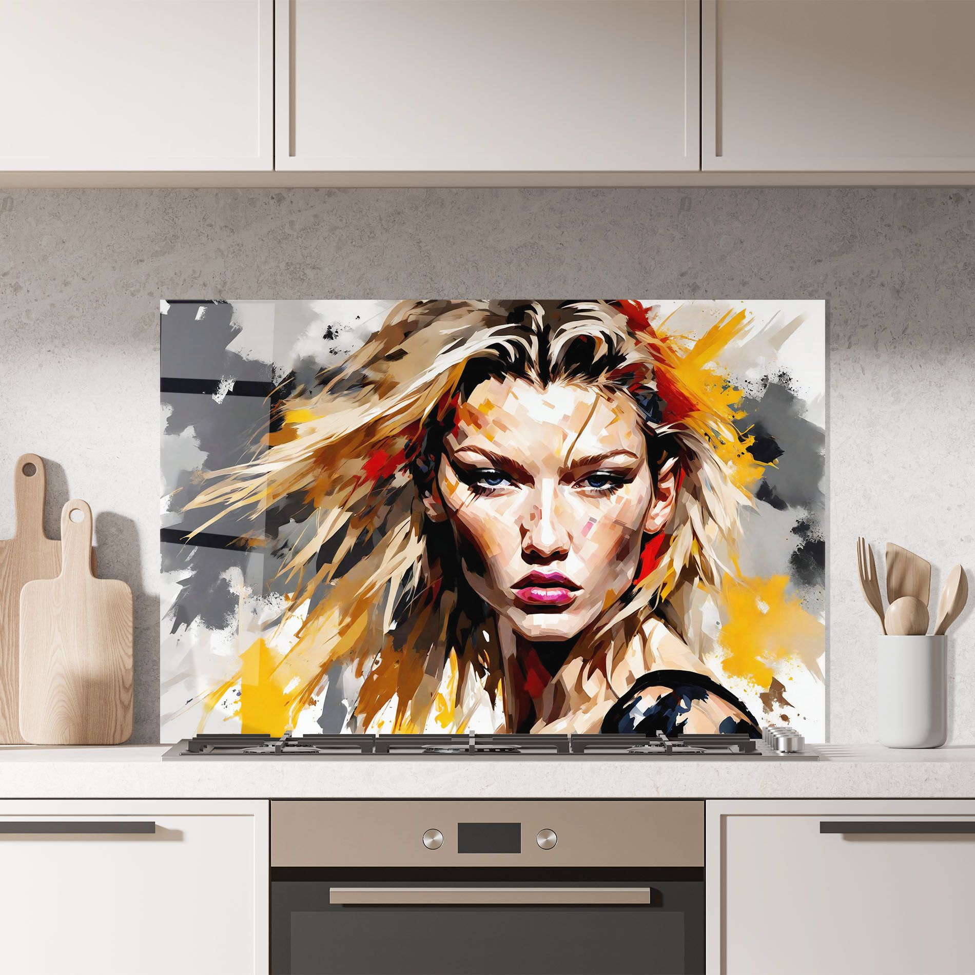 Multicolored Splash Woman mockup 7