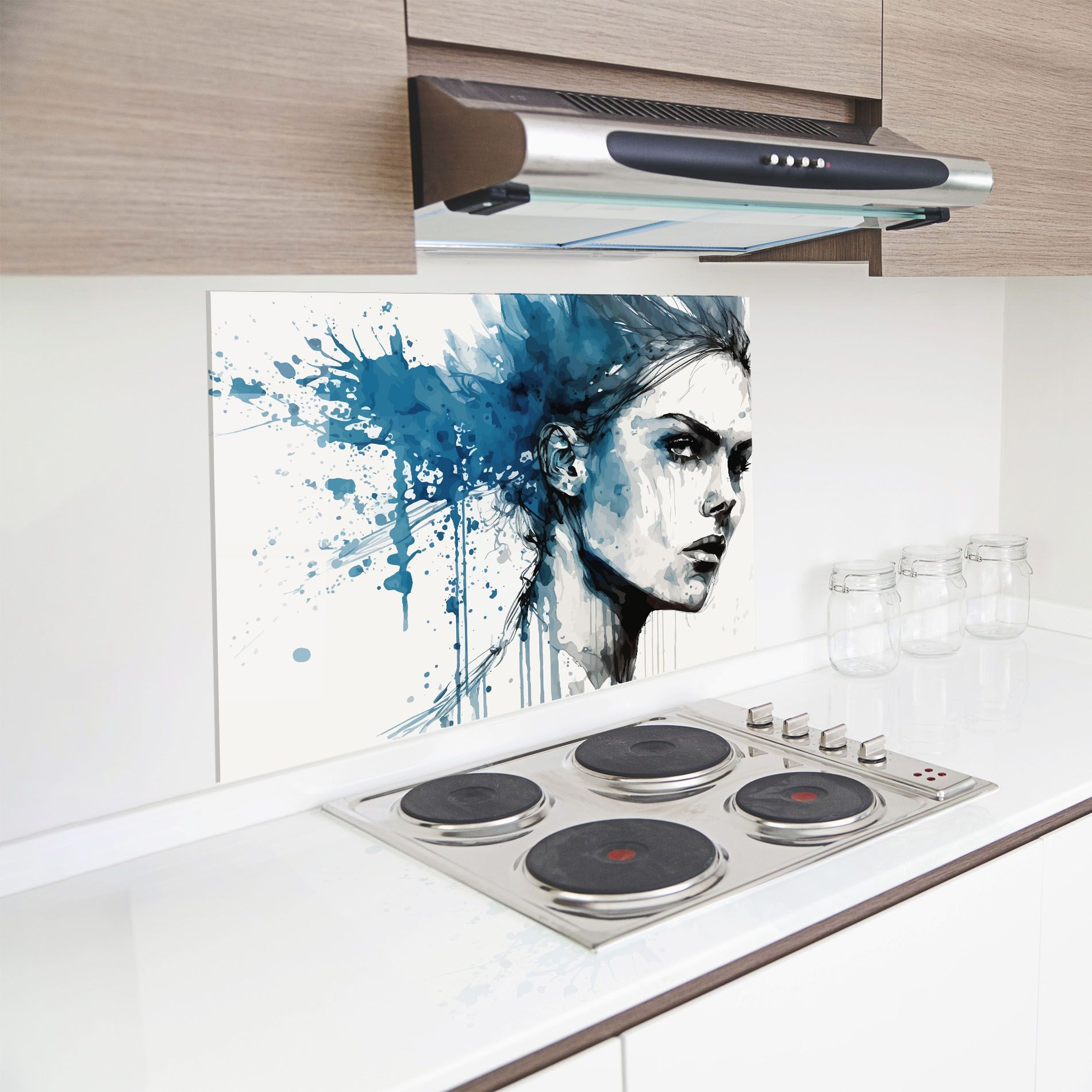 Blue Splash Portrait mockup 8