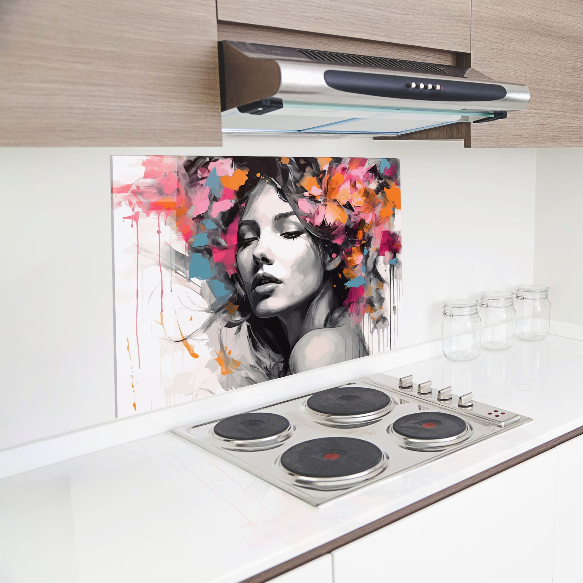 Colorful Flower Portrait mockup 8