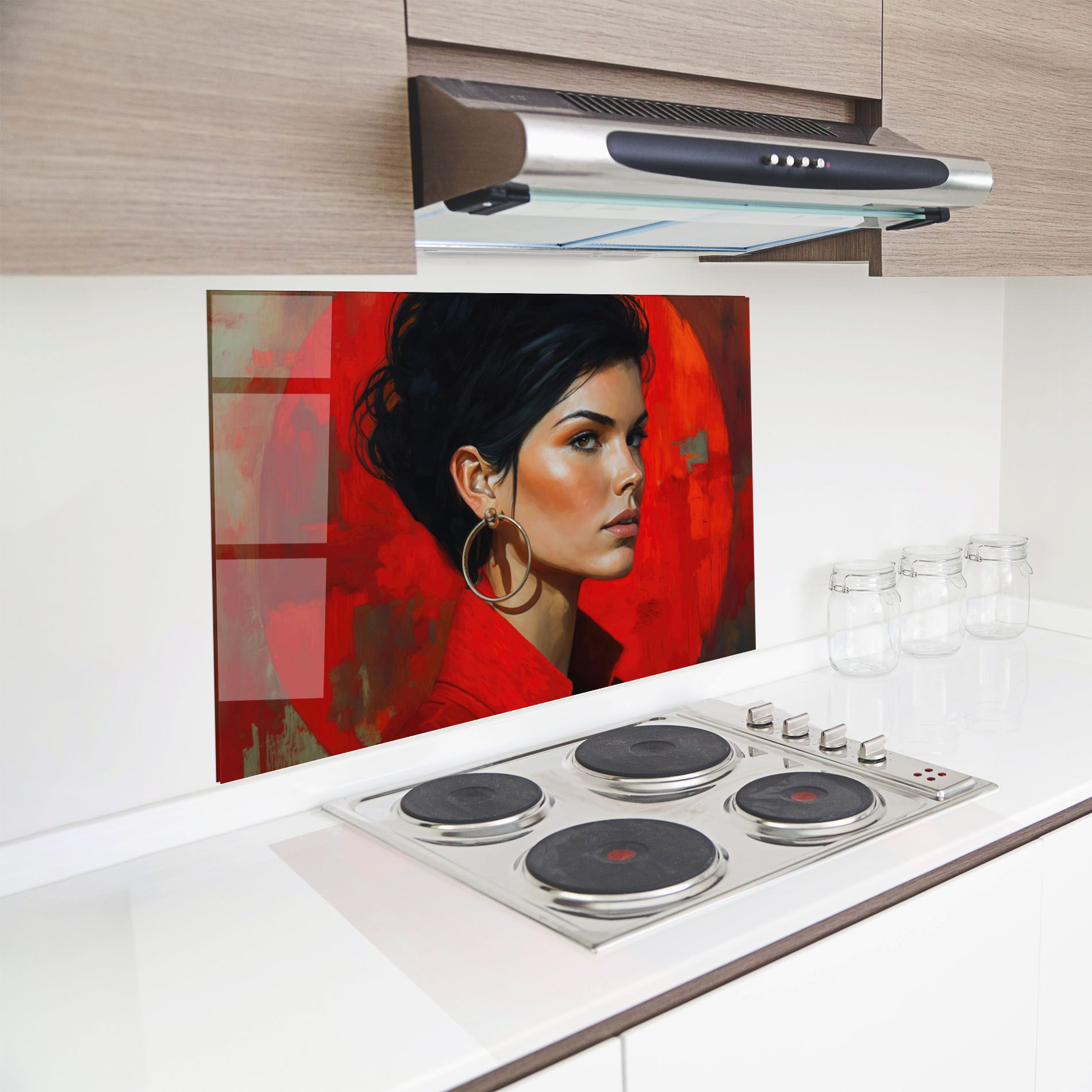 Hoop Earrings Woman mockup 8