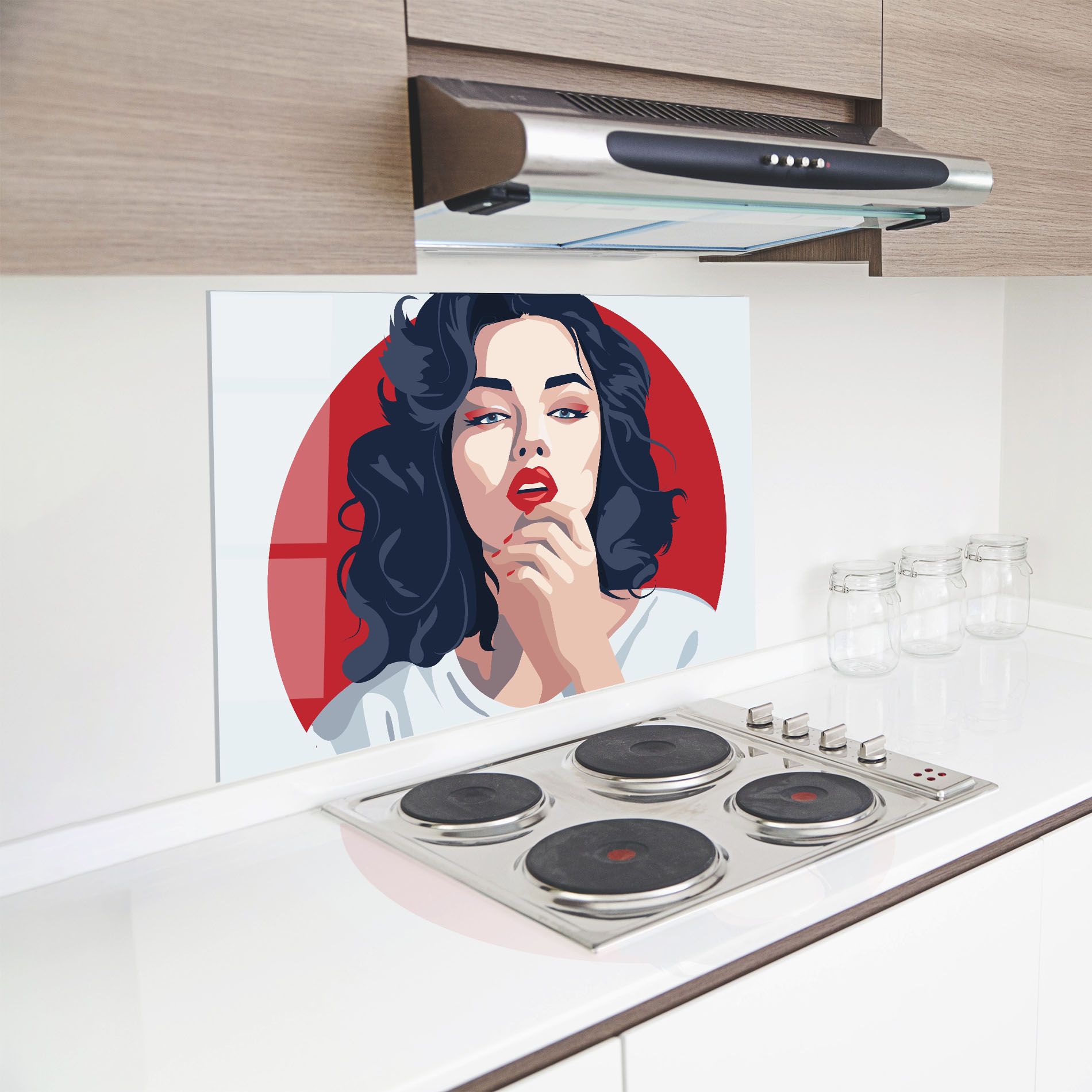 Red Lips Portrait mockup 8