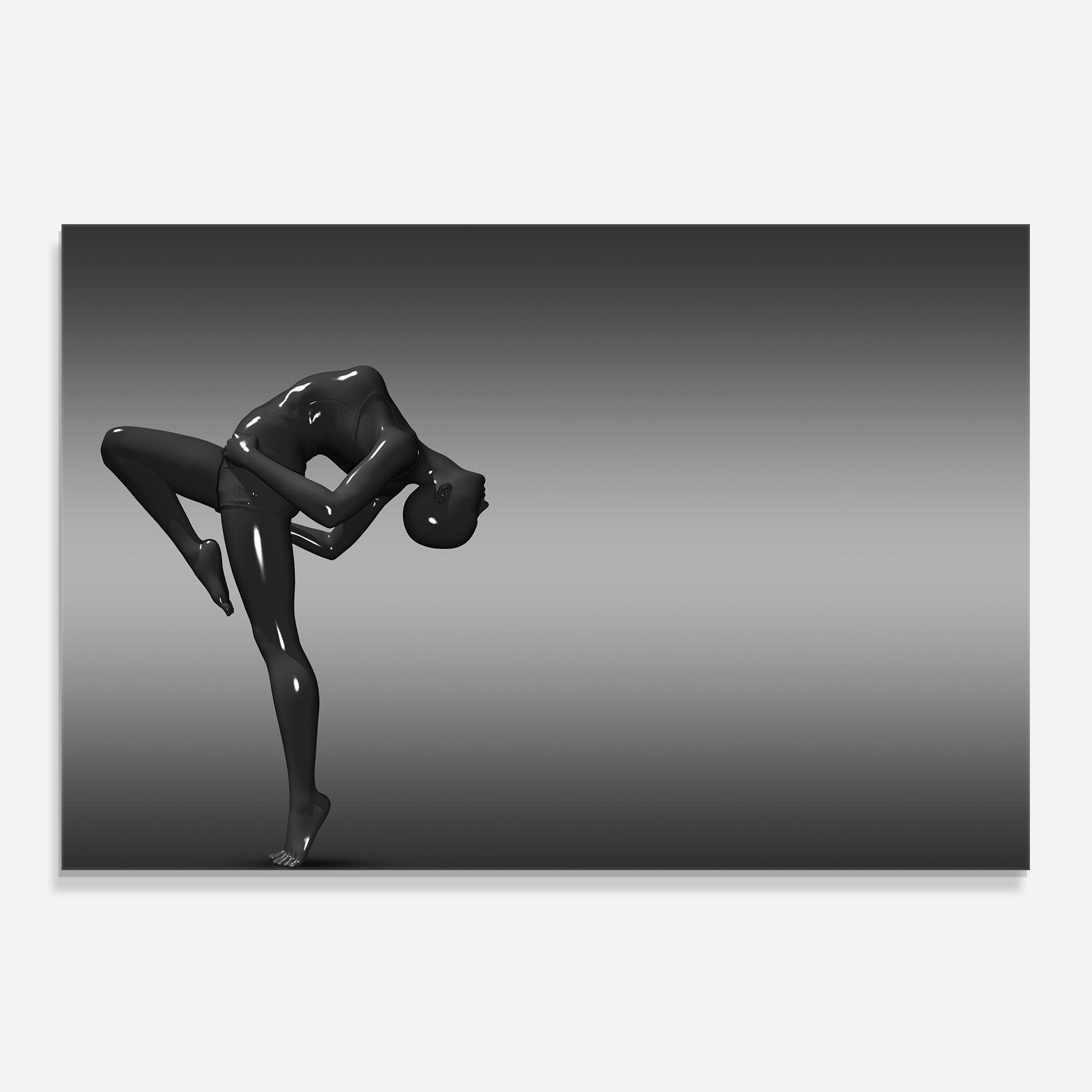 Black Glossy Female Dancer mockup 0