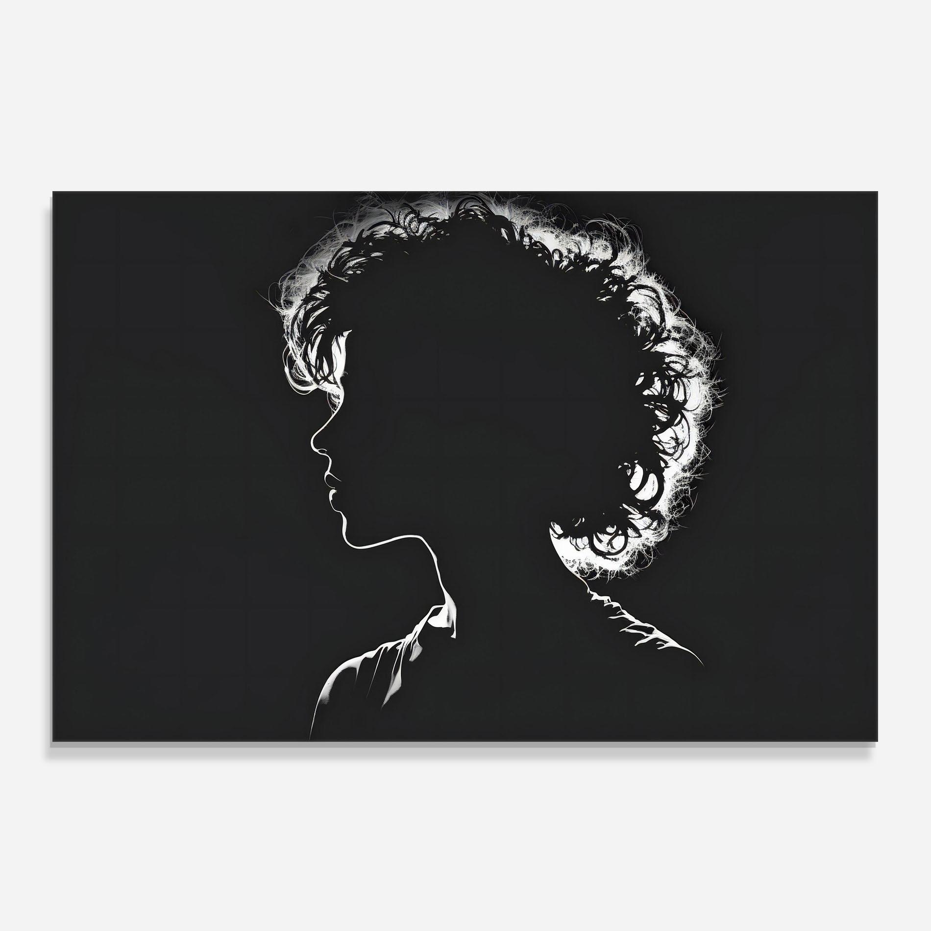 Küchenrückwand Glas Digital Silhouette mockup 0