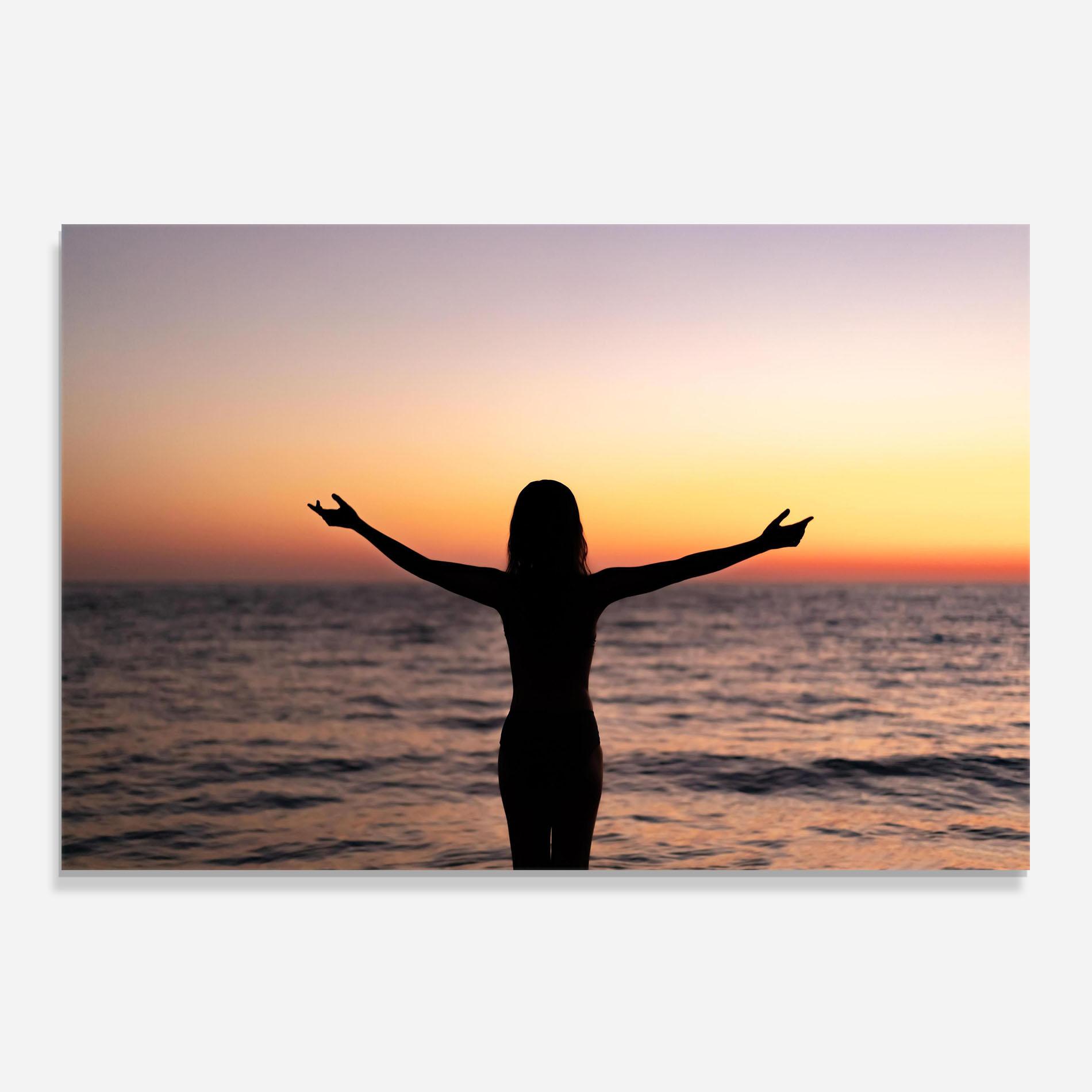 Küchenrückwand Glas Feeling Freedom mockup 0