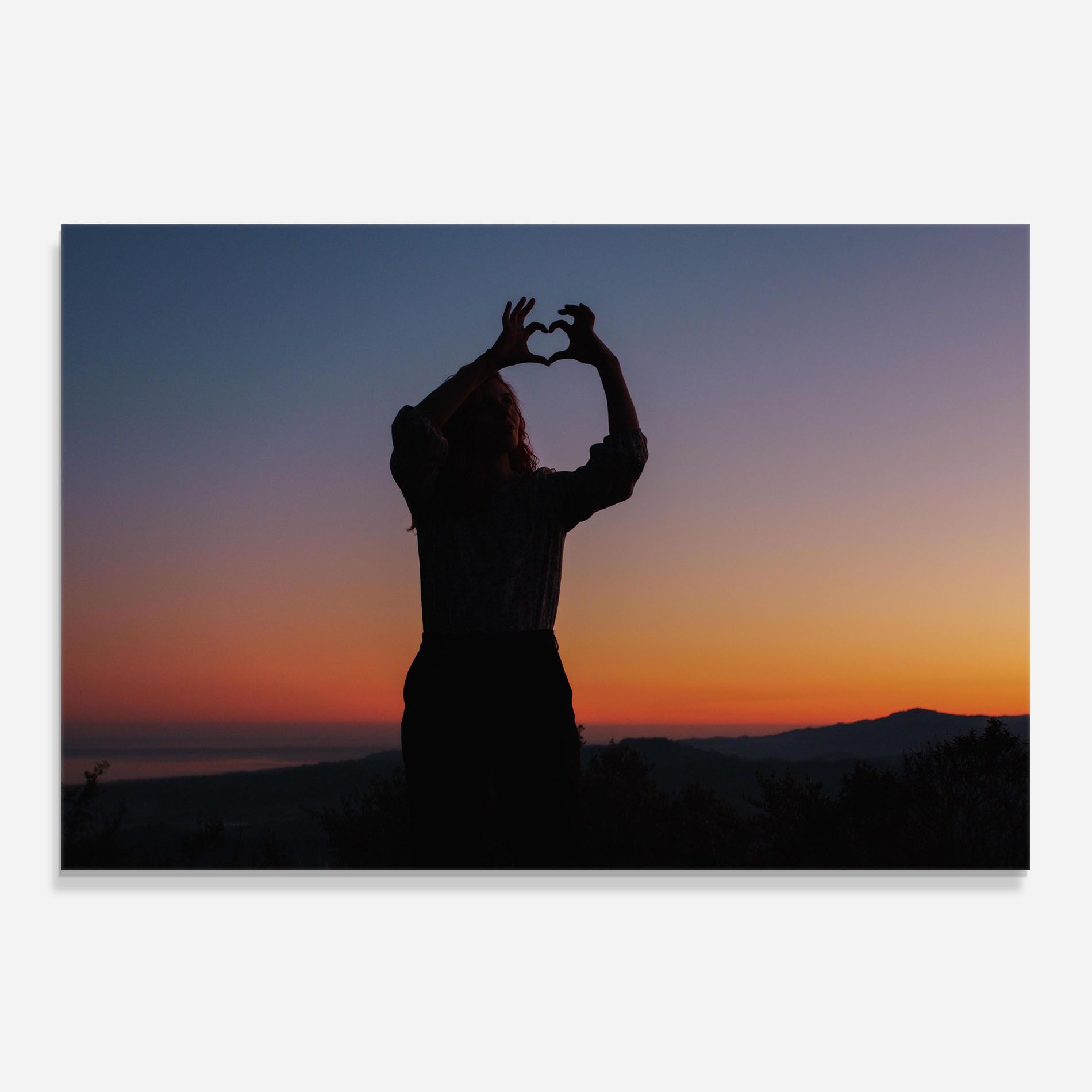 Sunset Heart Symbol mockup 0