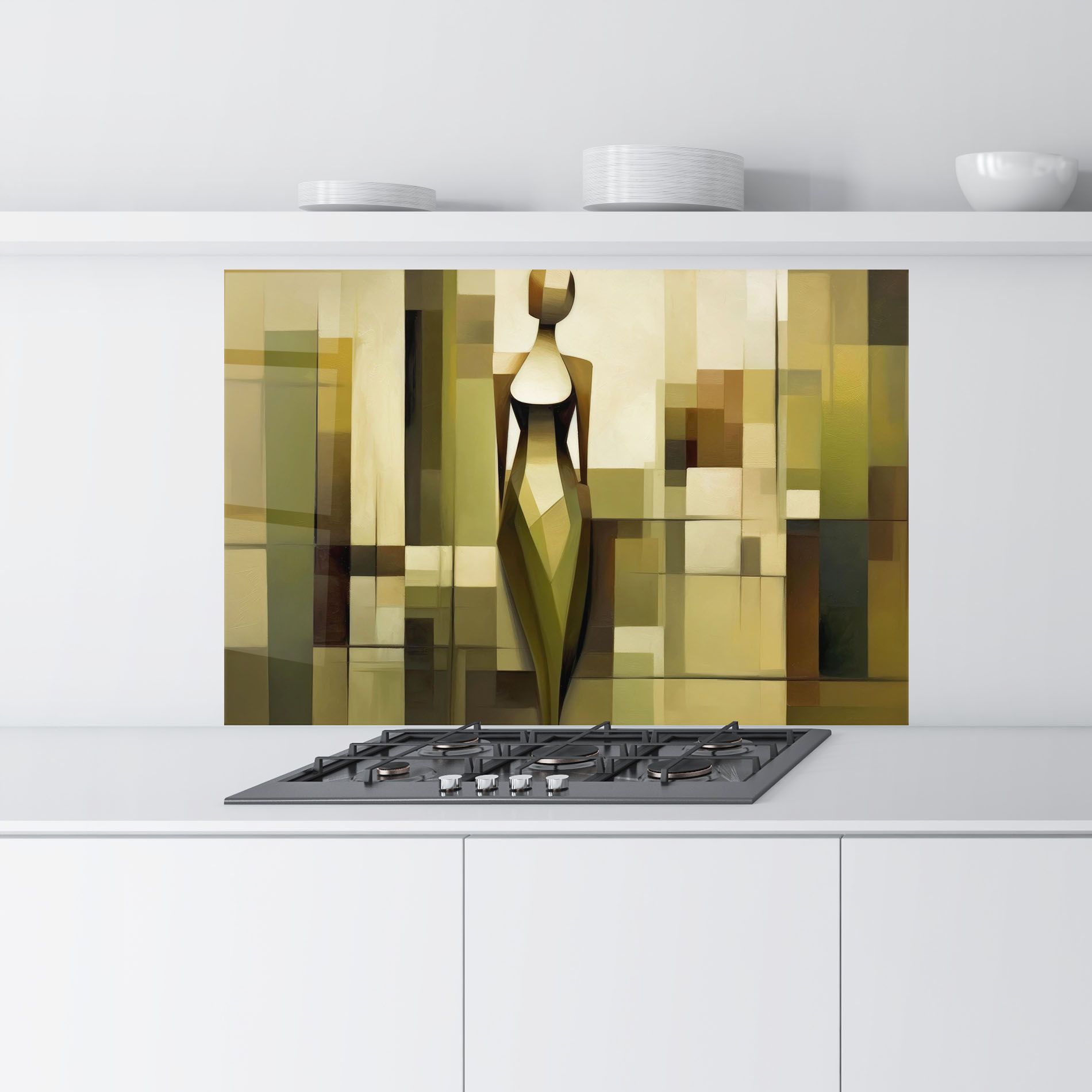 Olive Green Shilouete mockup 9