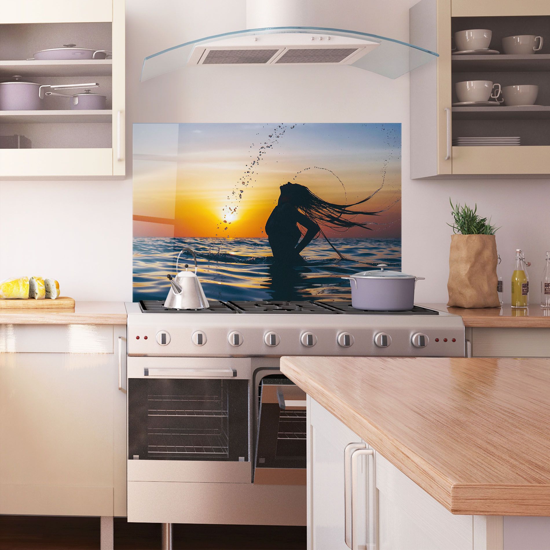 Ocean Woman Shilouette mockup 1