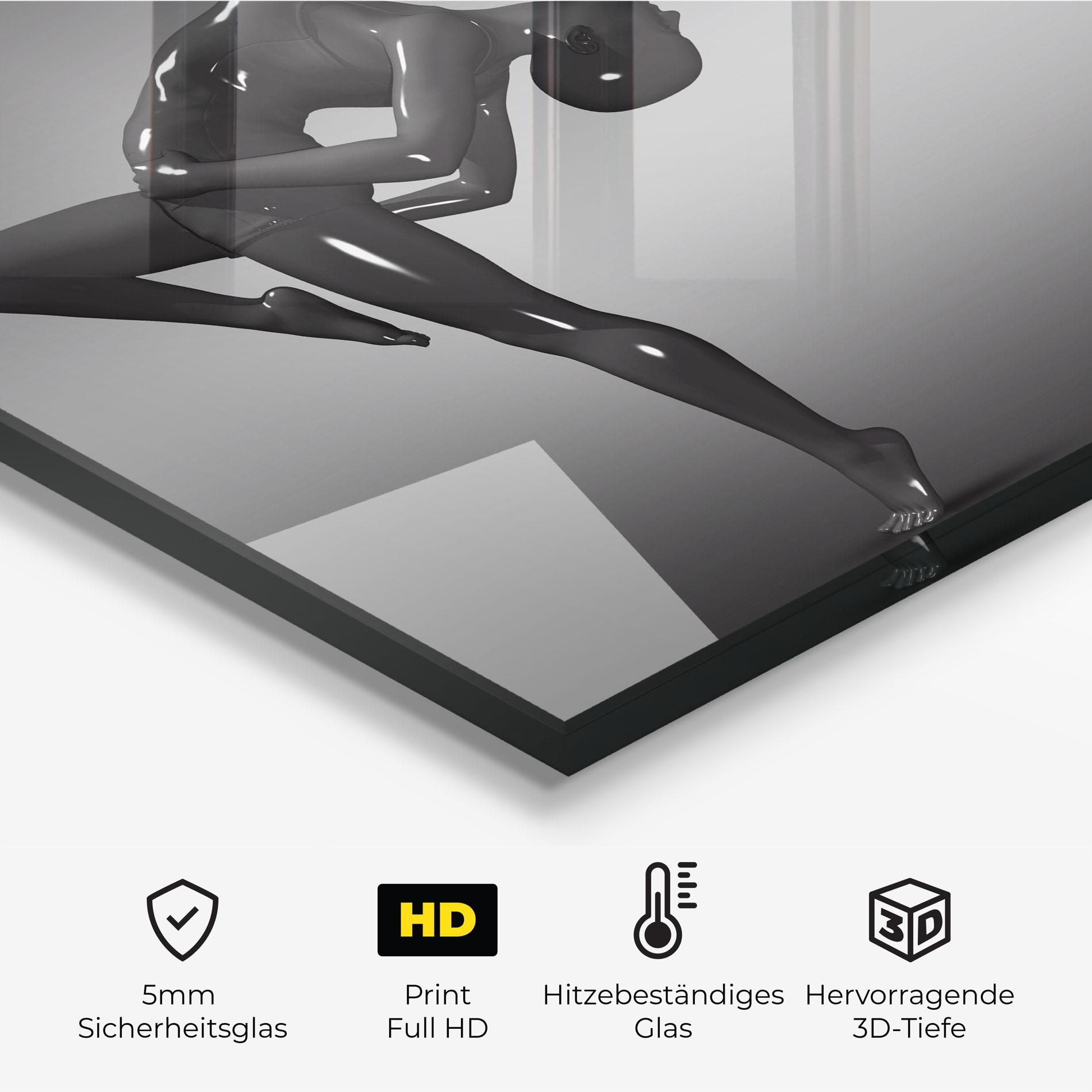 Black Glossy Female Dancer mockup 2