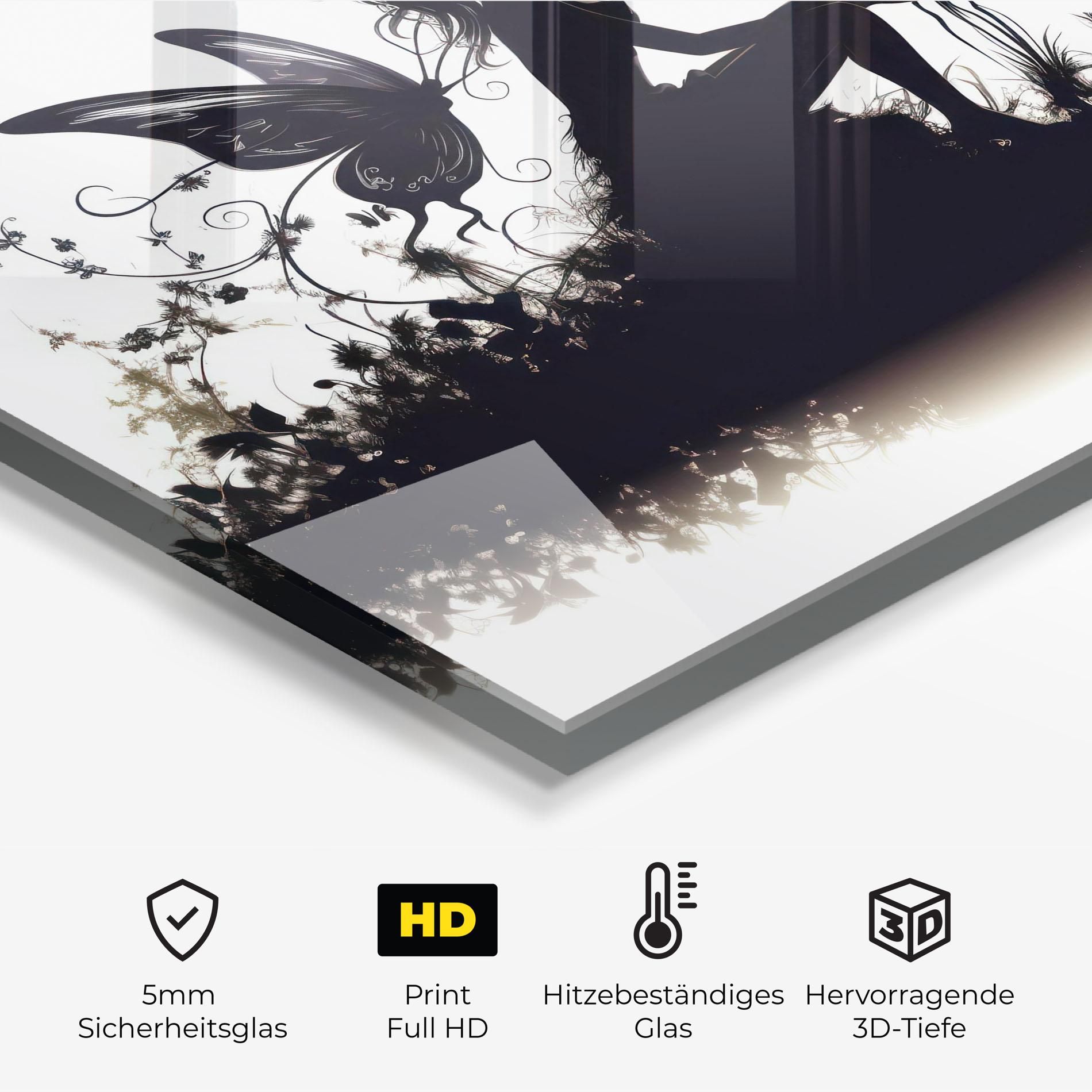 Butterfly Woman Shilouette mockup 2