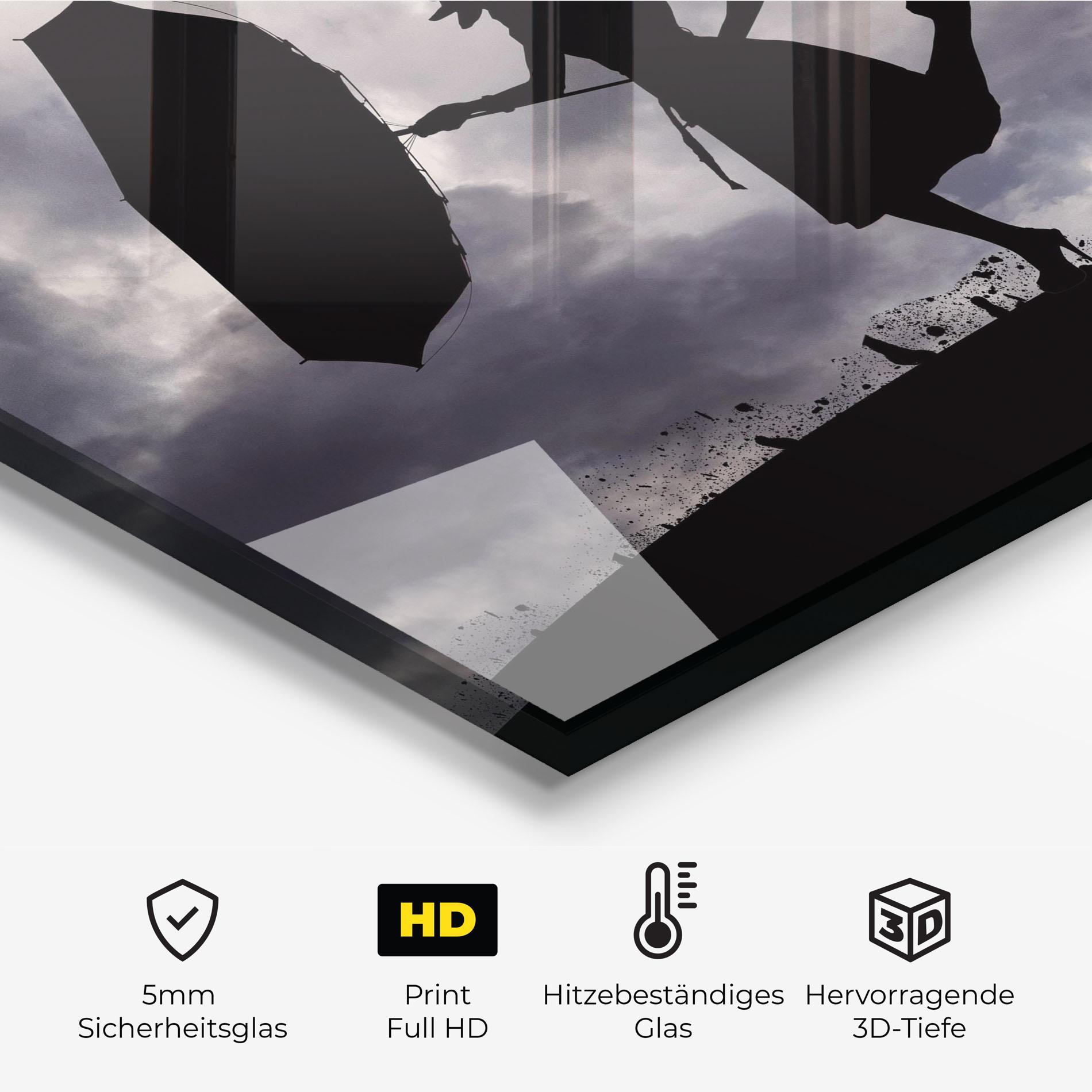 Küchenrückwand Glas Stormy Day mockup 2