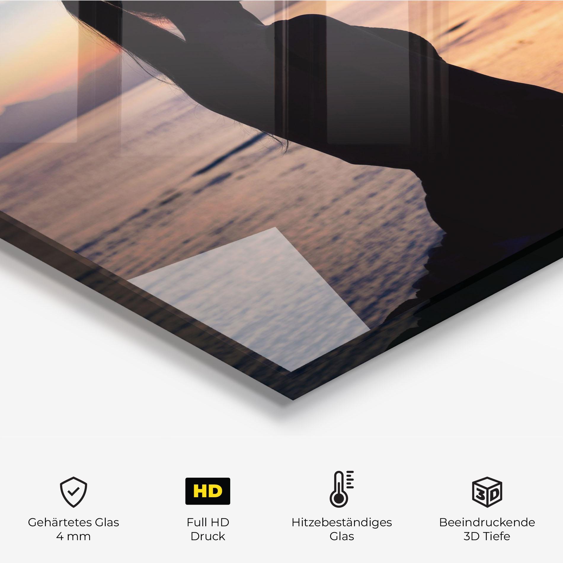 Küchenrückwand Glas Beach Pretty View mockup 2