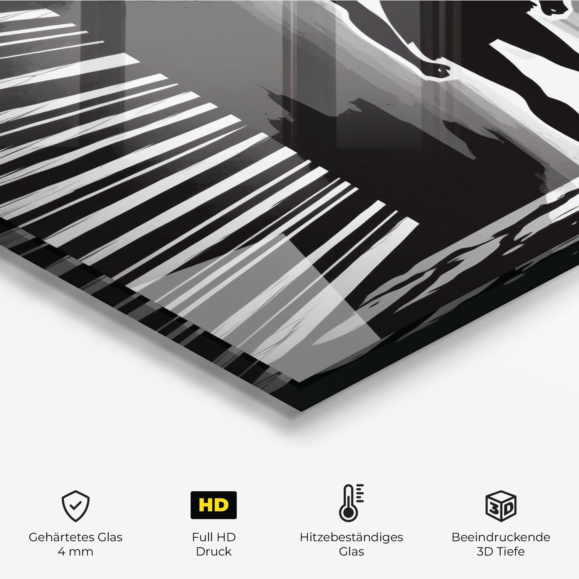 Küchenrückwand Glas Dark Girl Power mockup 2