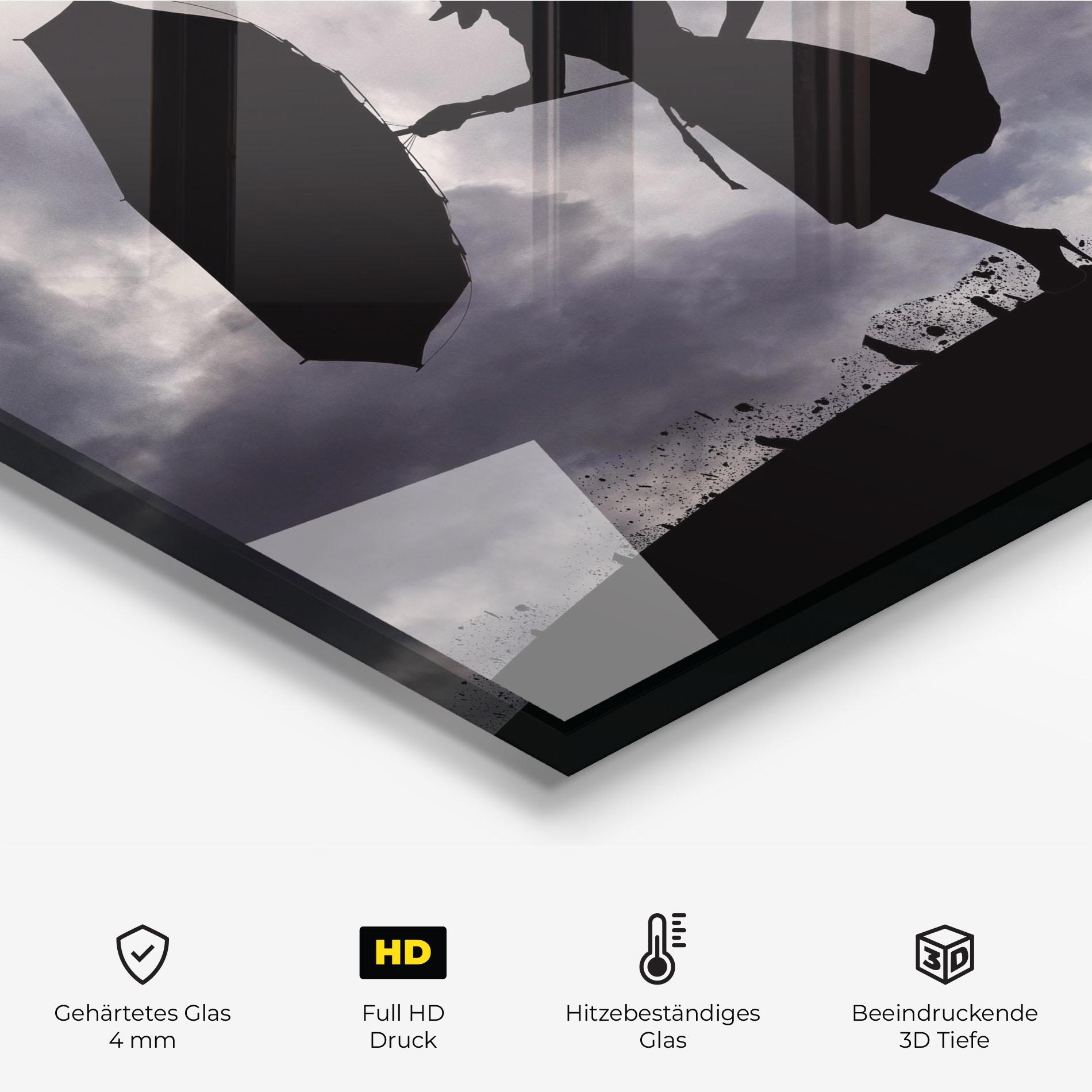 Küchenrückwand Glas Stormy Day mockup 2