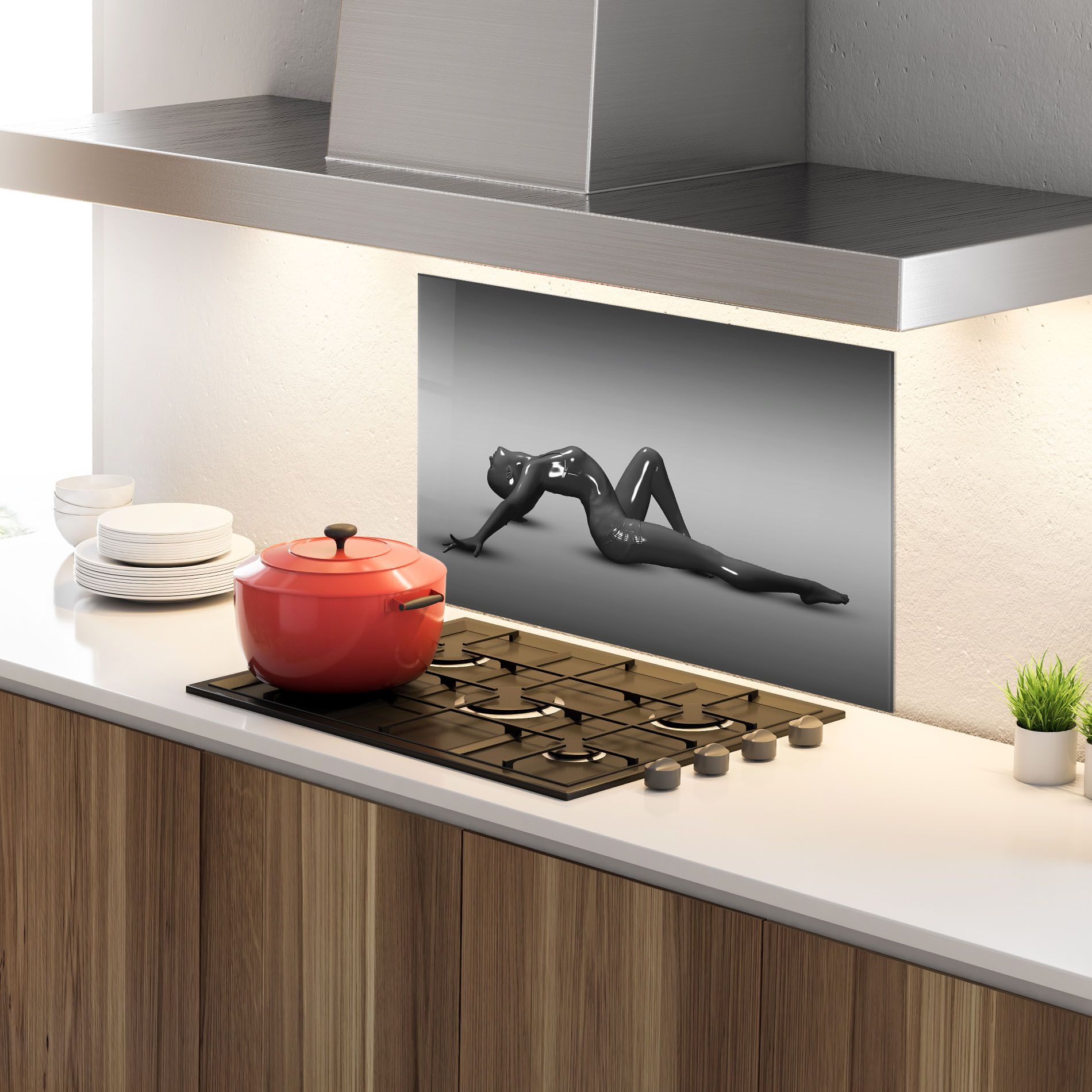 3d Black Female mockup 4