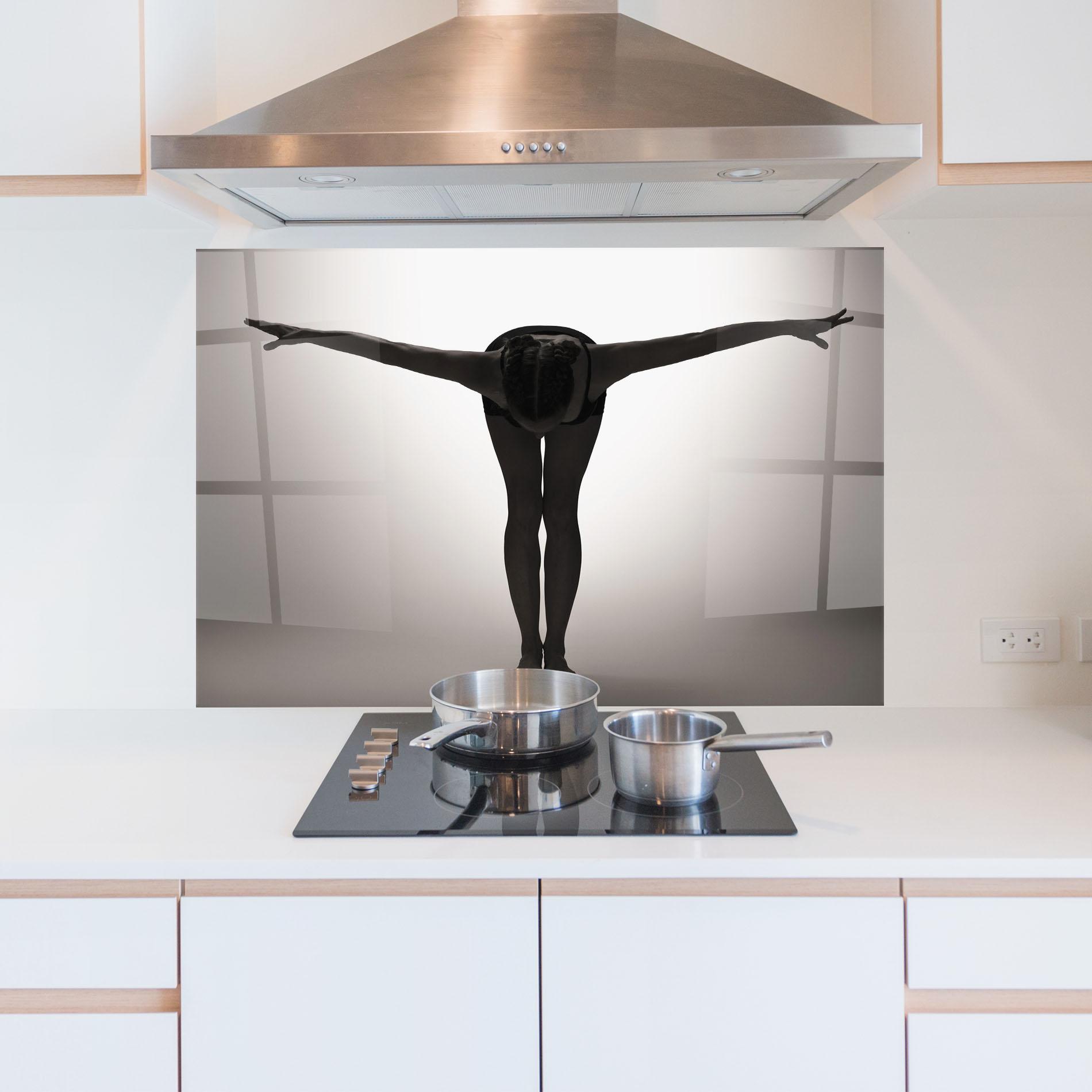 Küchenrückwand Glas Hands Apart mockup 5