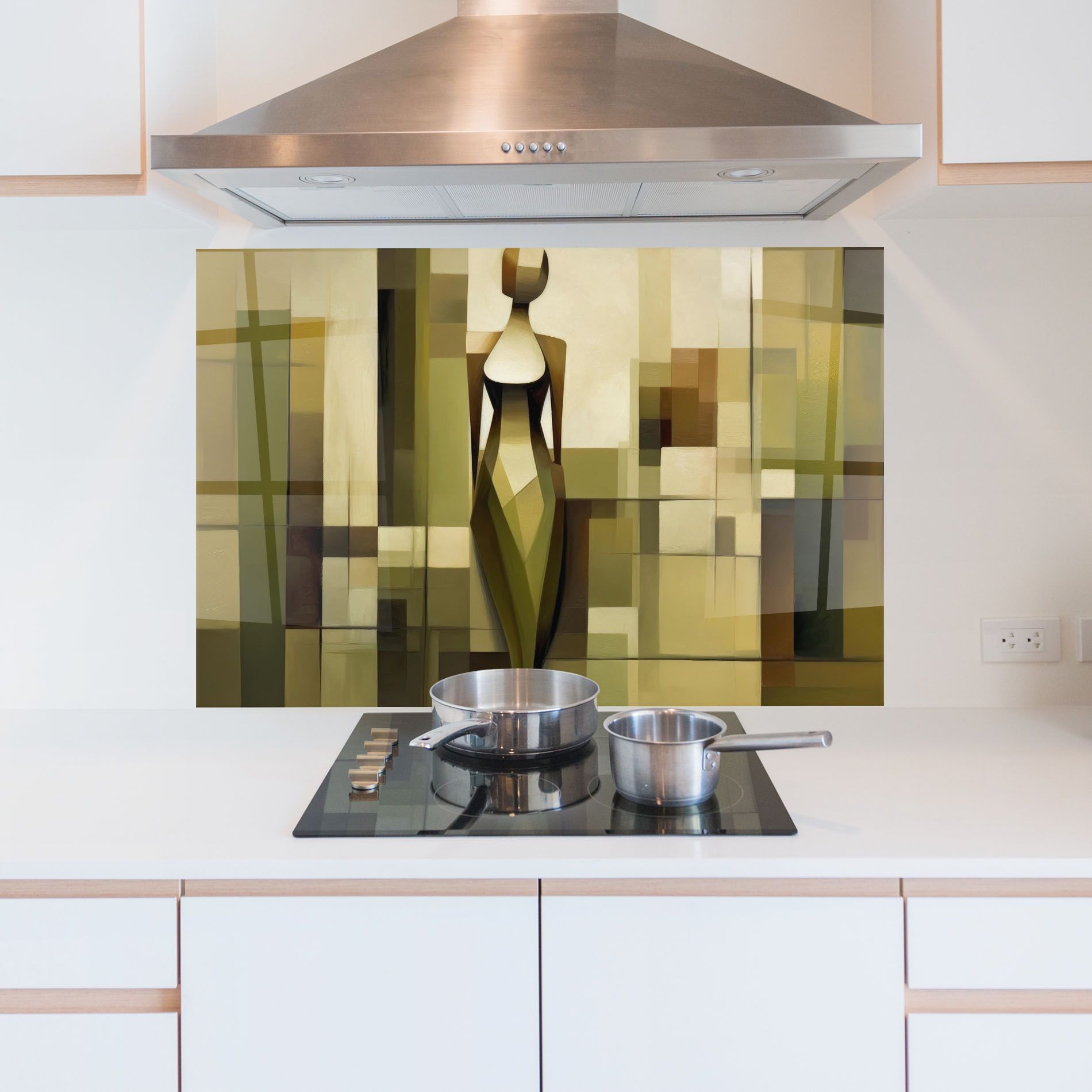 Olive Green Shilouete mockup 5