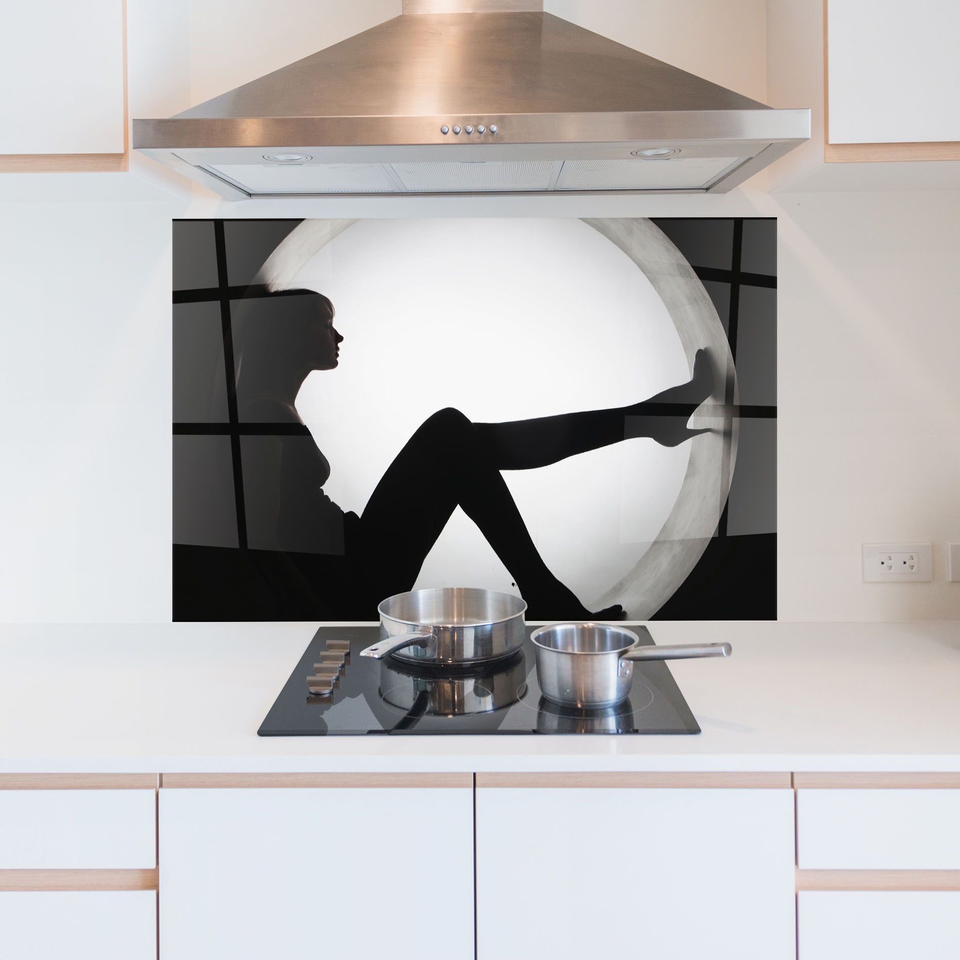 Stylish Woman Silhouette mockup 5