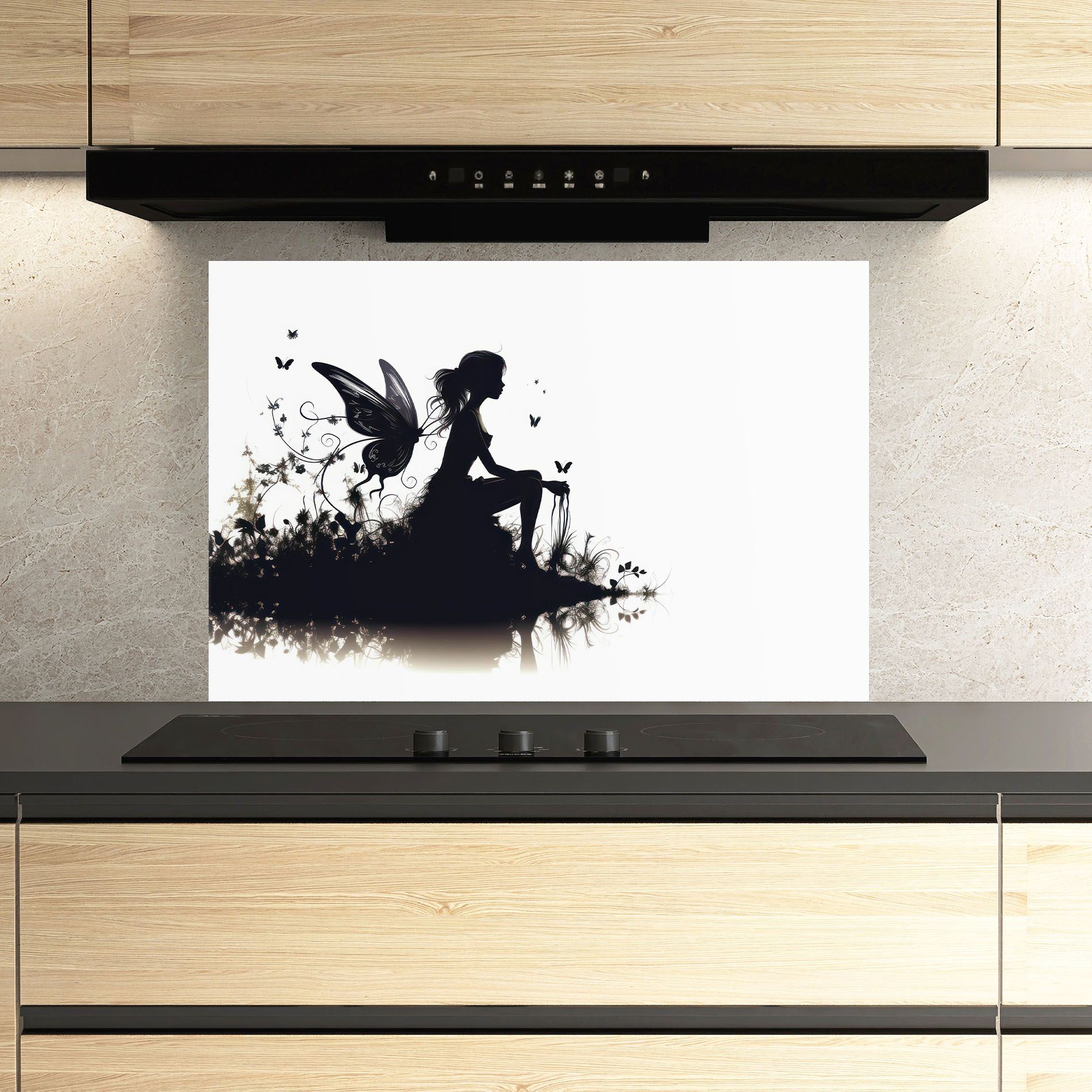 Butterfly Woman Shilouette mockup 3