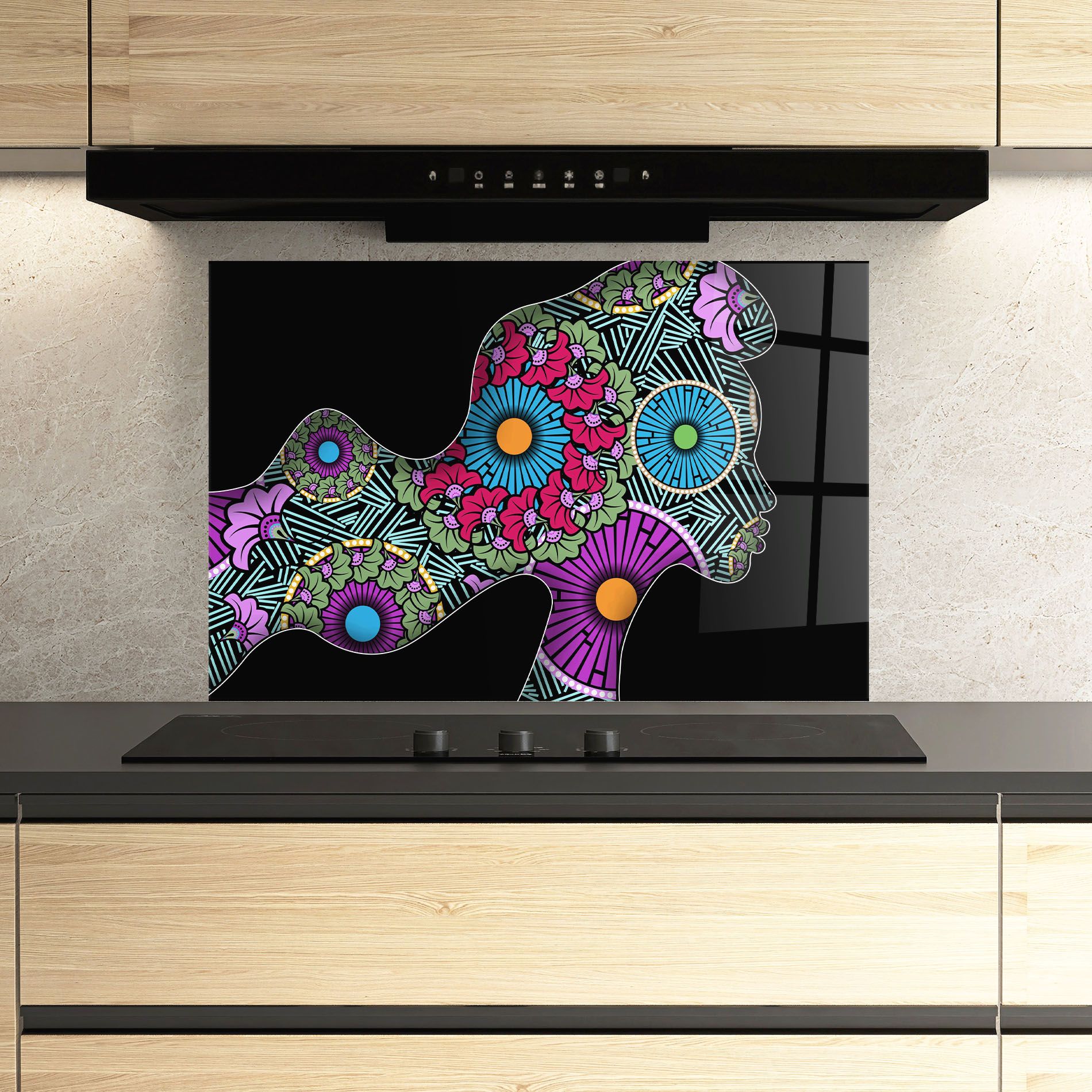 Colorful Shilouette mockup 3