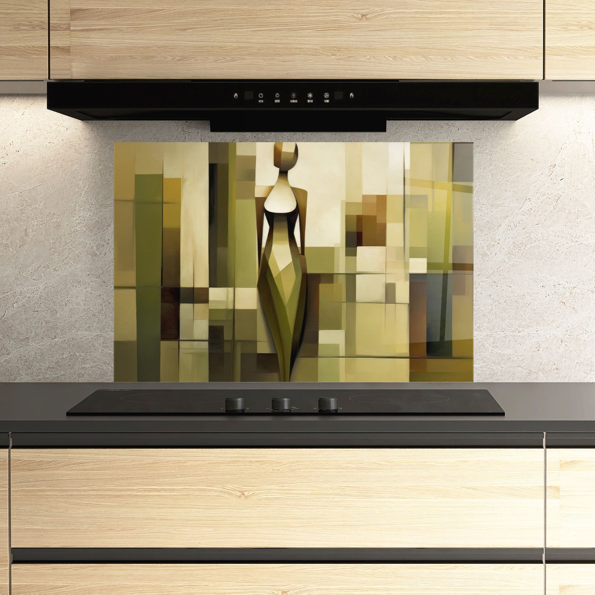 Olive Green Shilouete mockup 3