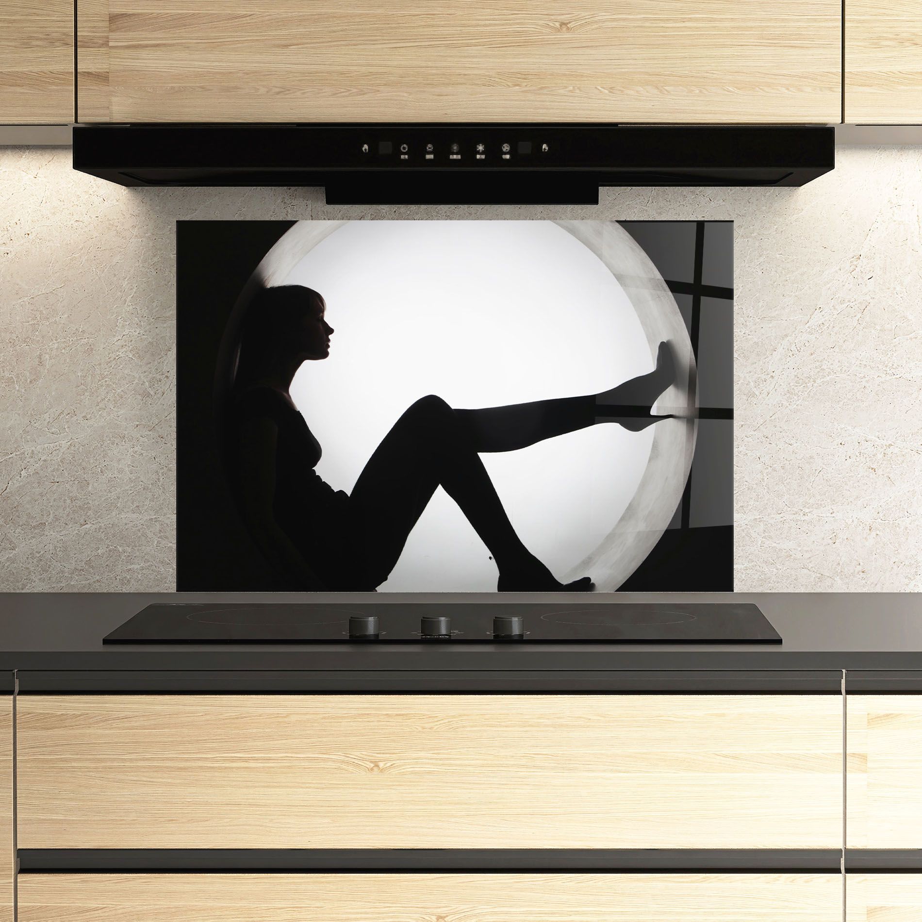 Stylish Woman Silhouette mockup 3