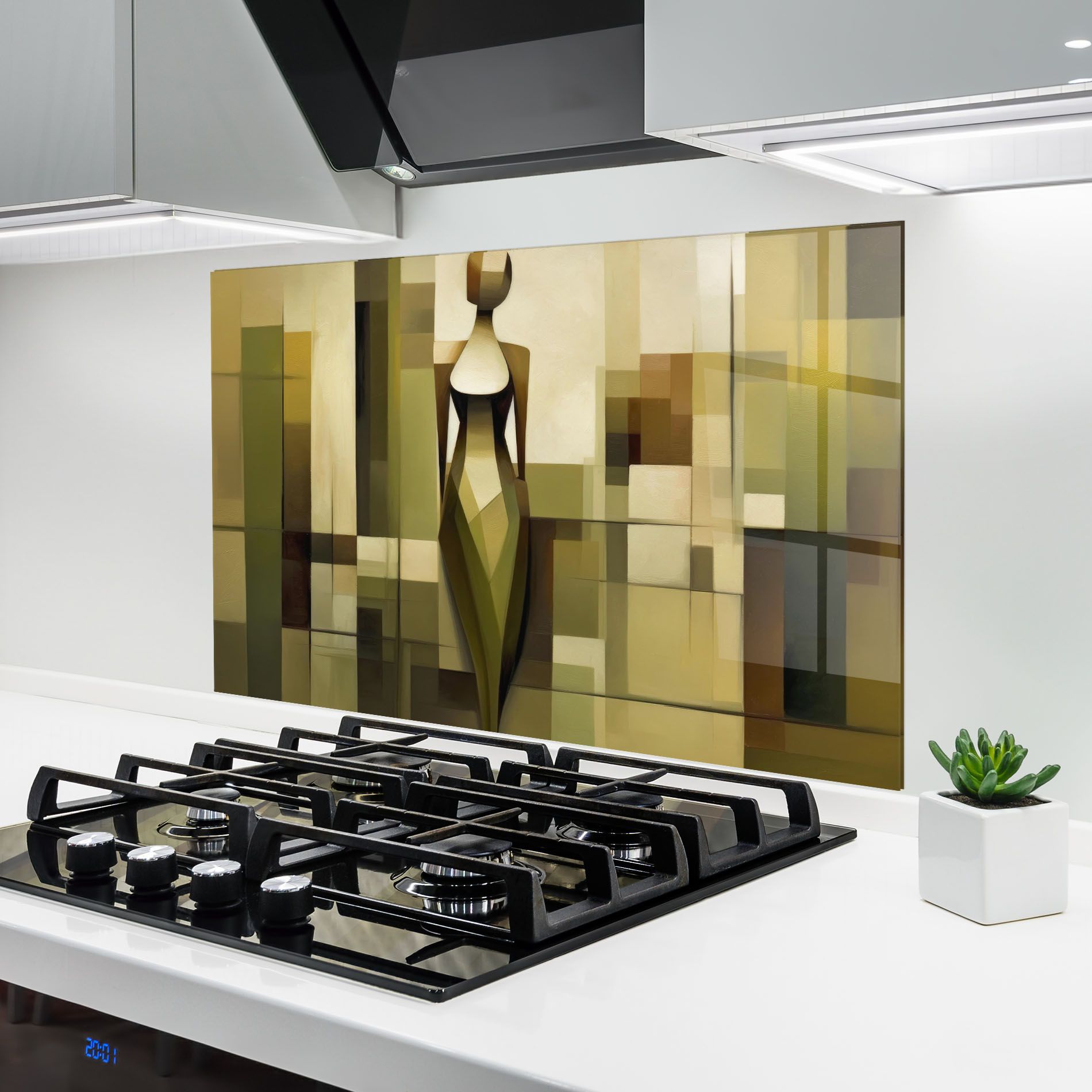 Olive Green Shilouete mockup 6