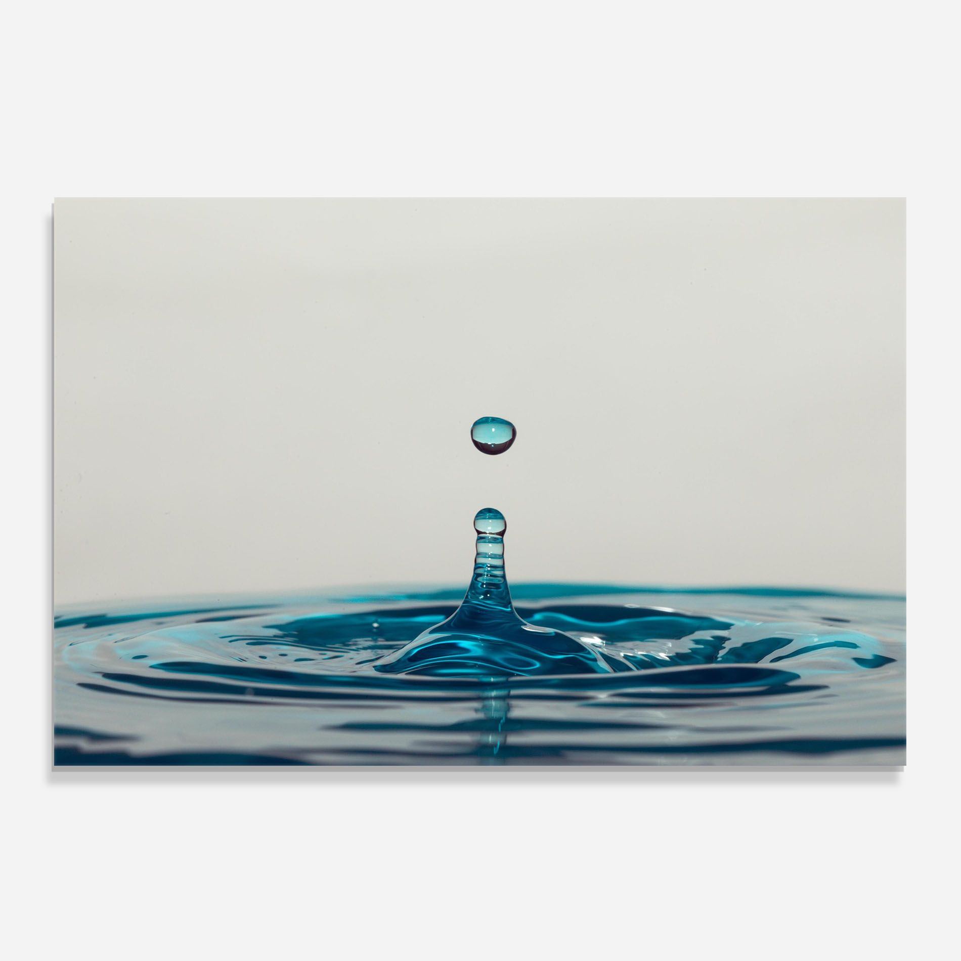 Blue Water Drop mockup 0