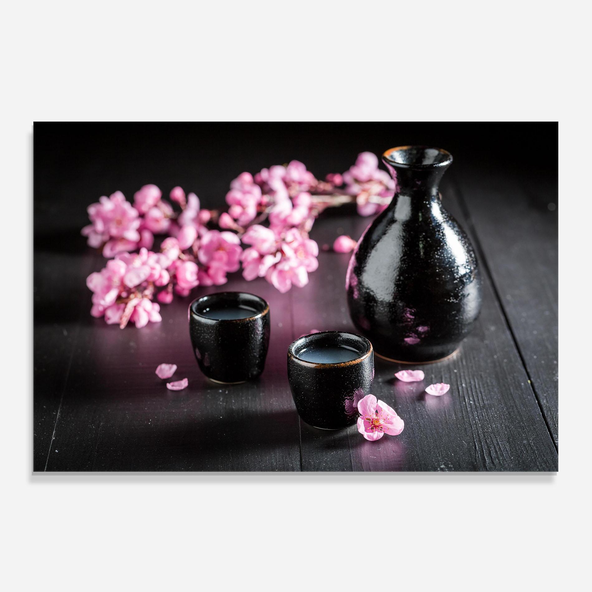 Küchenrückwand Glas Pink Drink Cup mockup 0