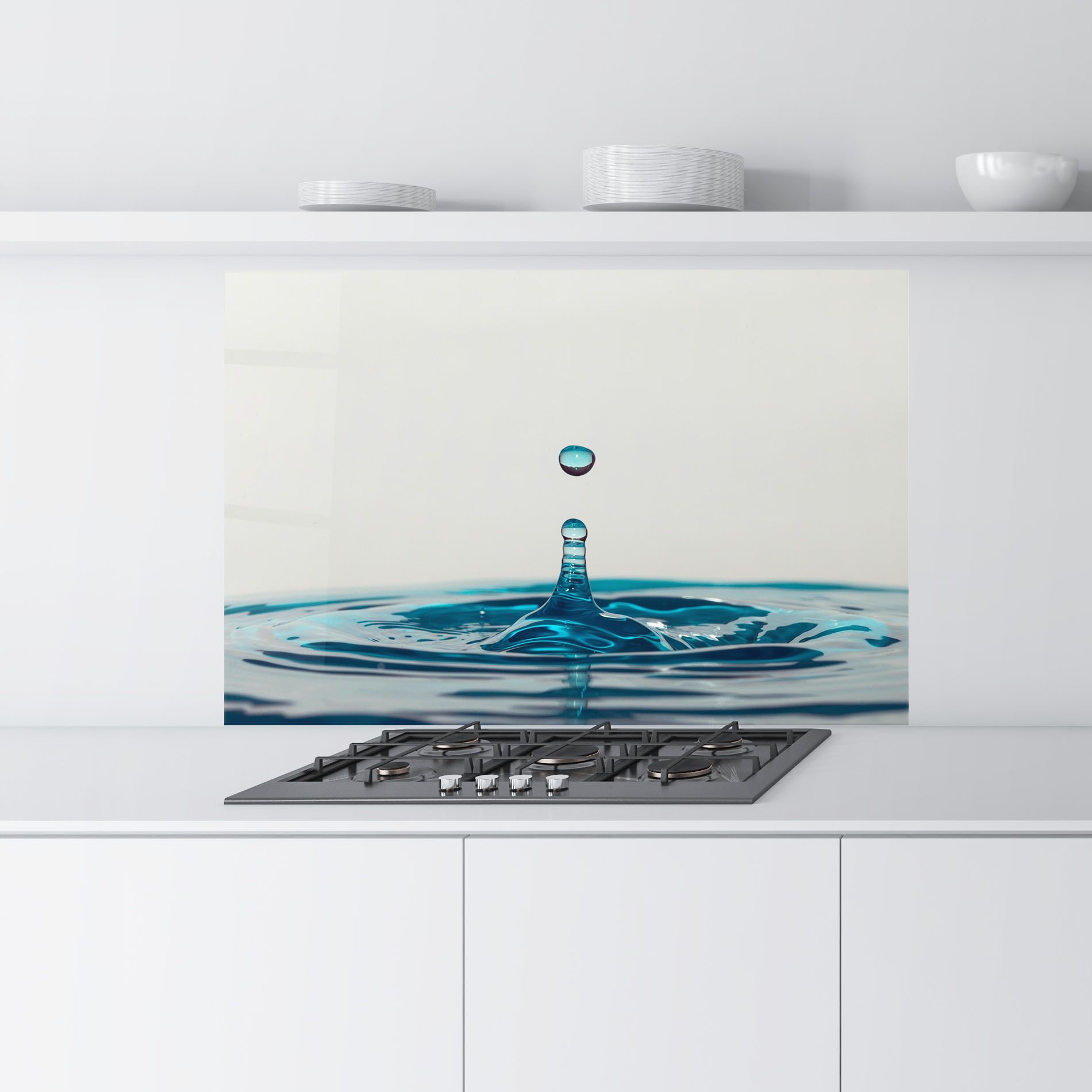 Blue Water Drop mockup 9