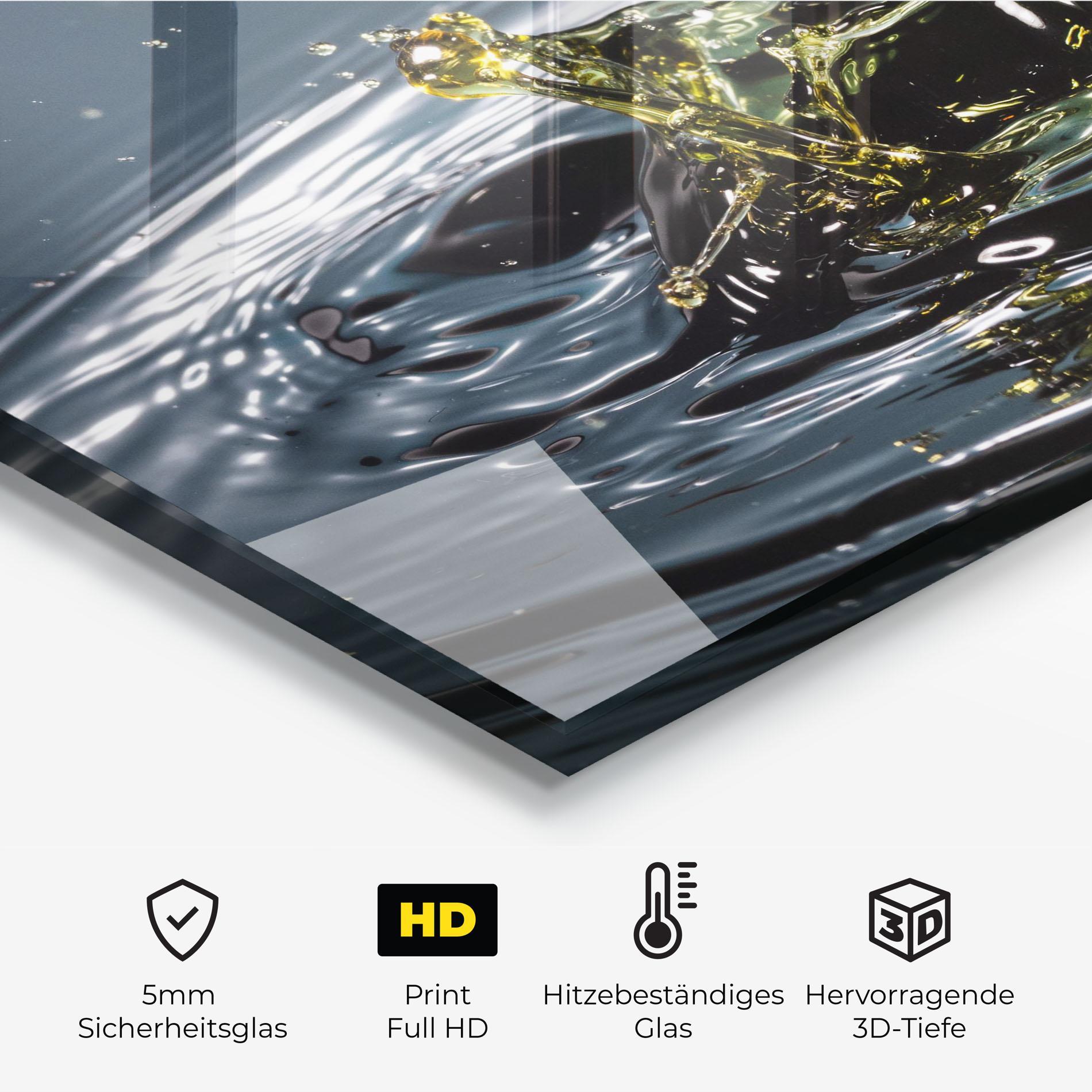 Küchenrückwand Glas Beautiful Life Water mockup 2