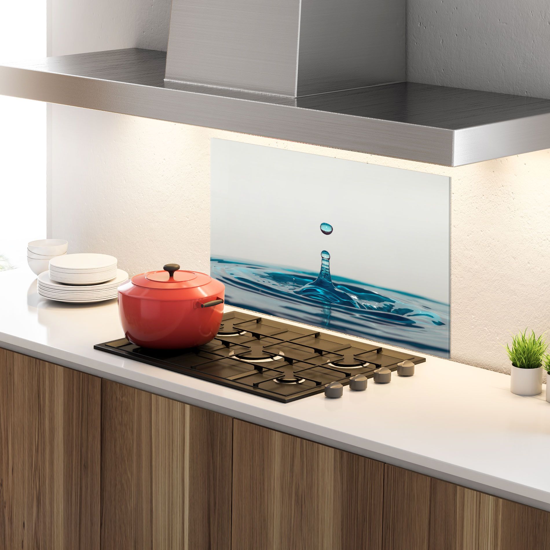 Blue Water Drop mockup 4