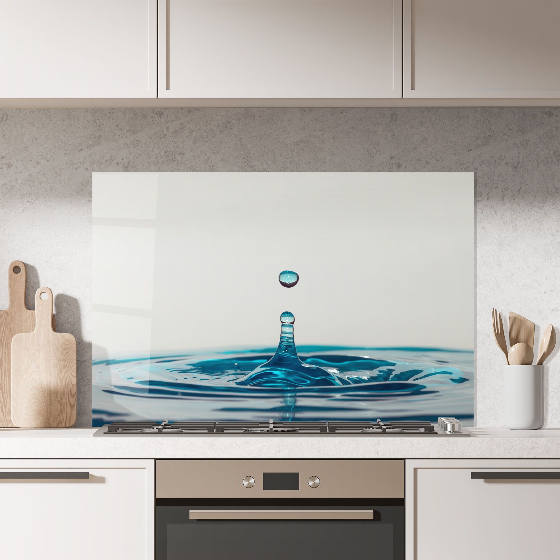 Blue Water Drop mockup 7