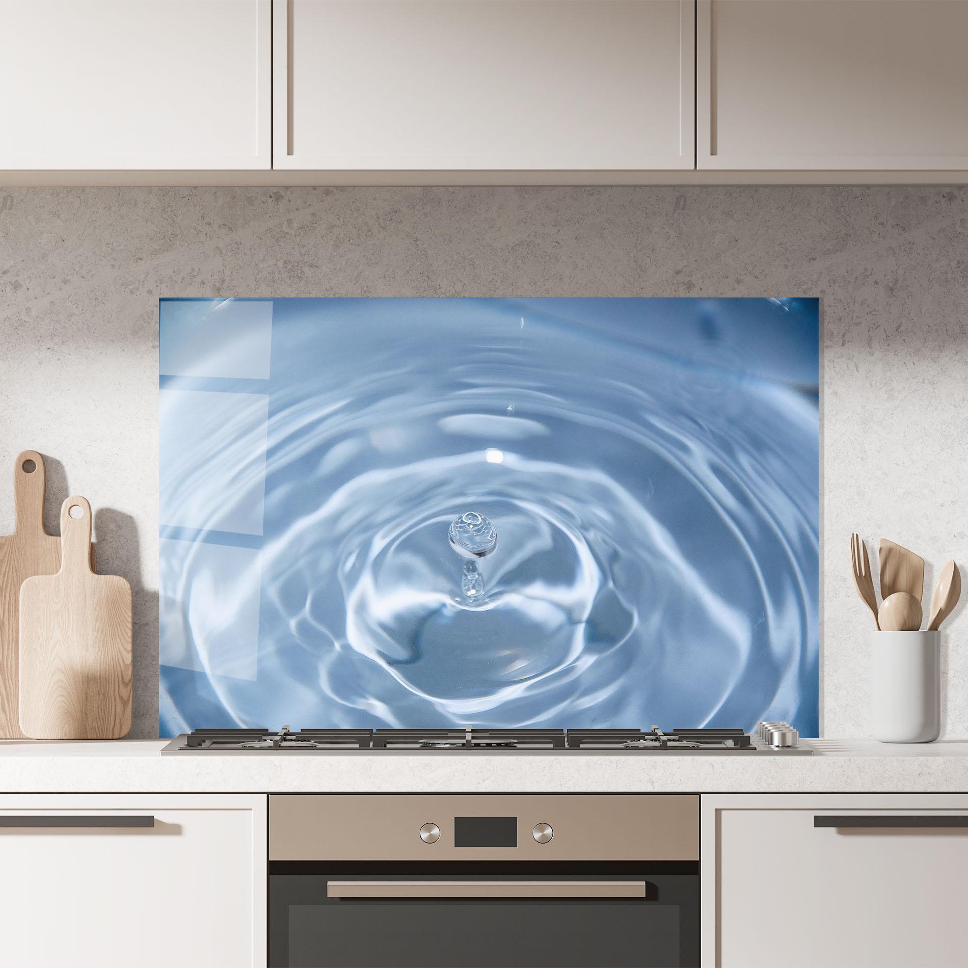 Küchenrückwand Glas Clean Water mockup 7