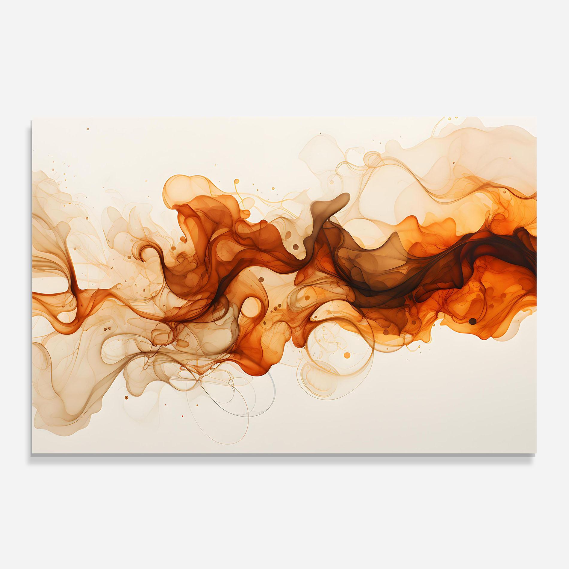 Küchenrückwand Glas Fire Aroma mockup 0