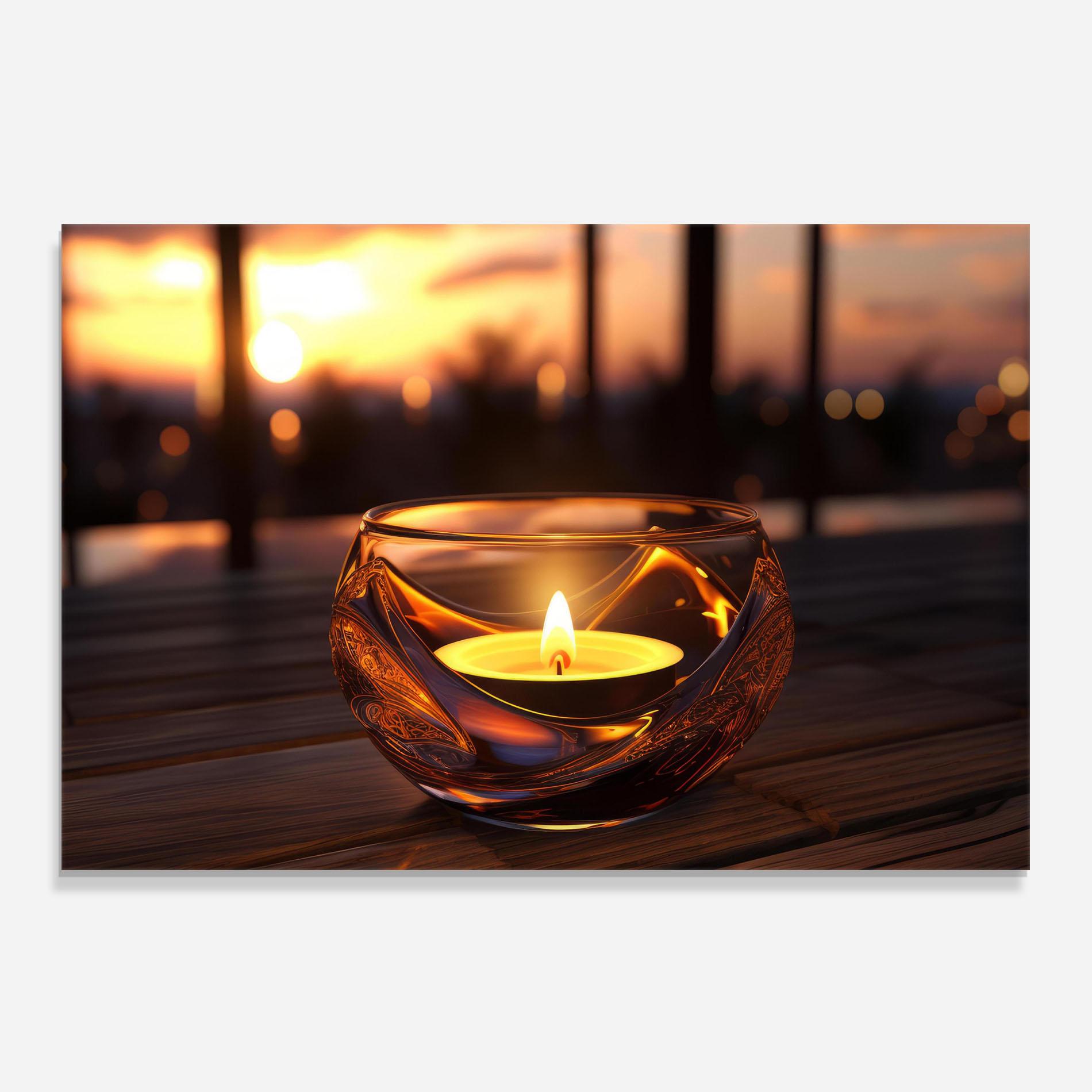 Küchenrückwand Glas Fire Bowl mockup 0