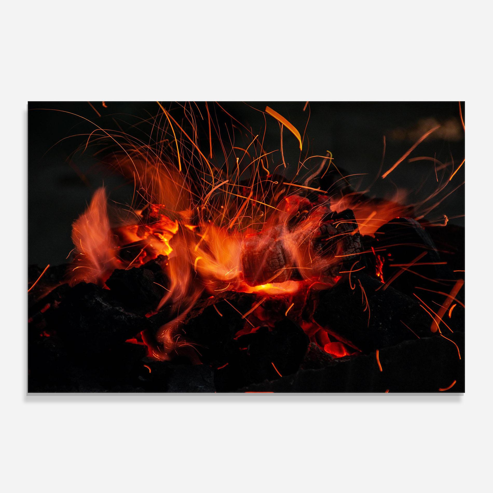 Küchenrückwand Glas Glow Fusion mockup 0